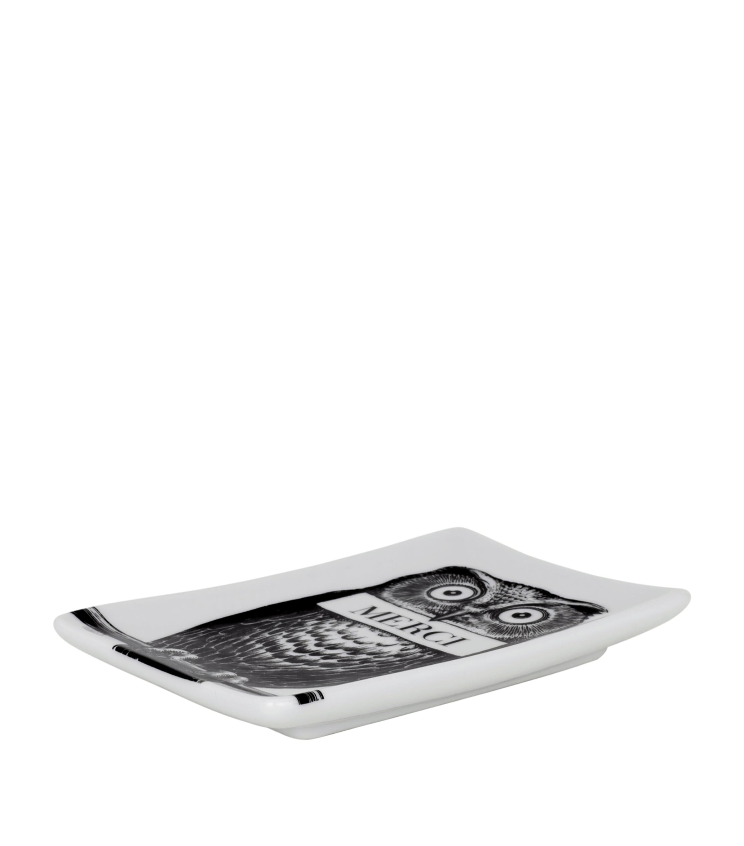 Rectangular Porcelain Ashtray MULTI Image 2