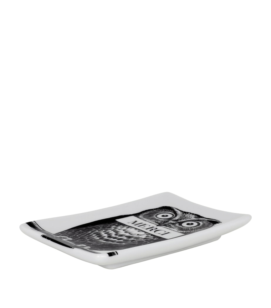 Rectangular Porcelain Ashtray MULTI Image 2