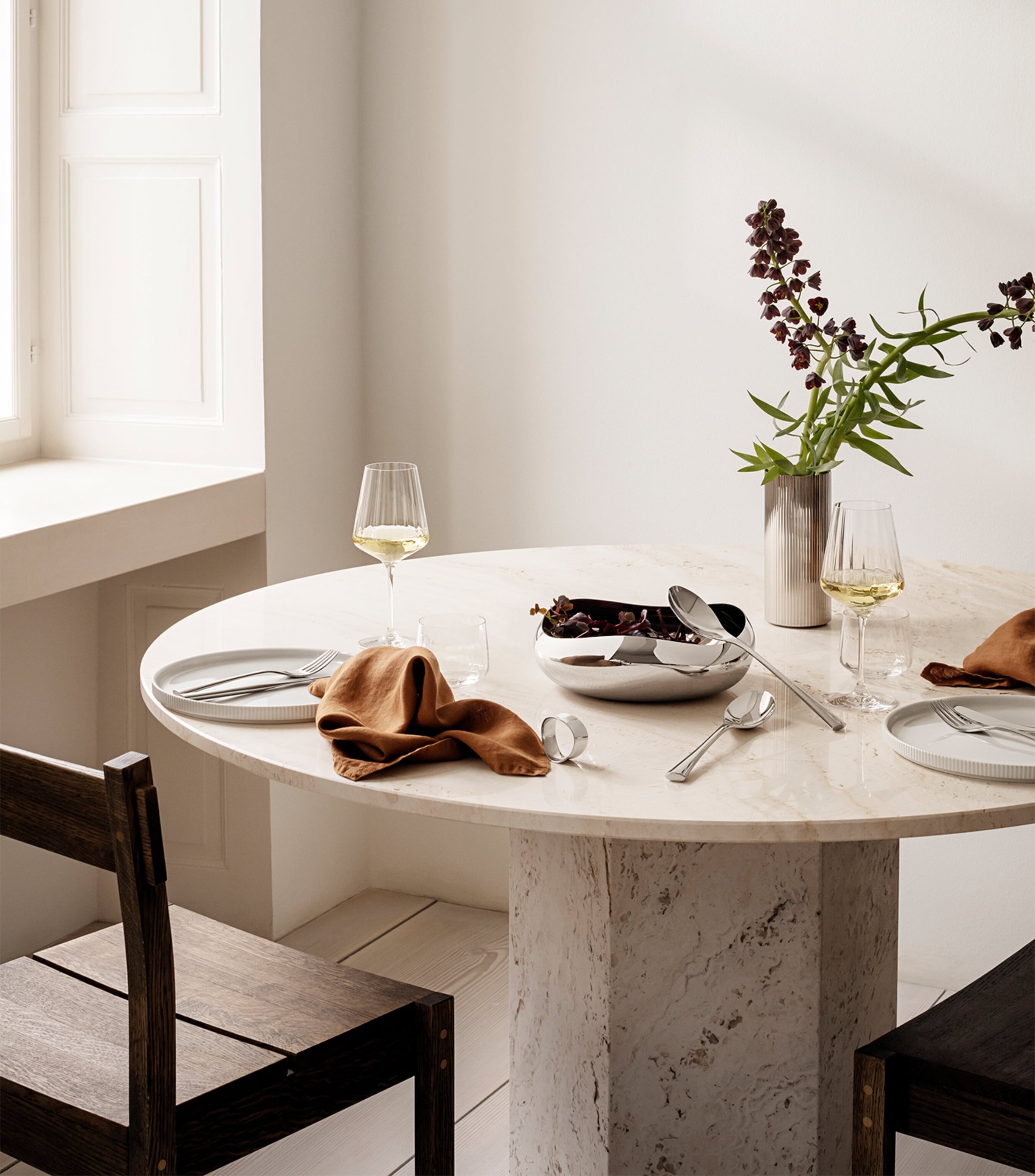 Stainless Steel Cobra Salad Set SILVER Image 2