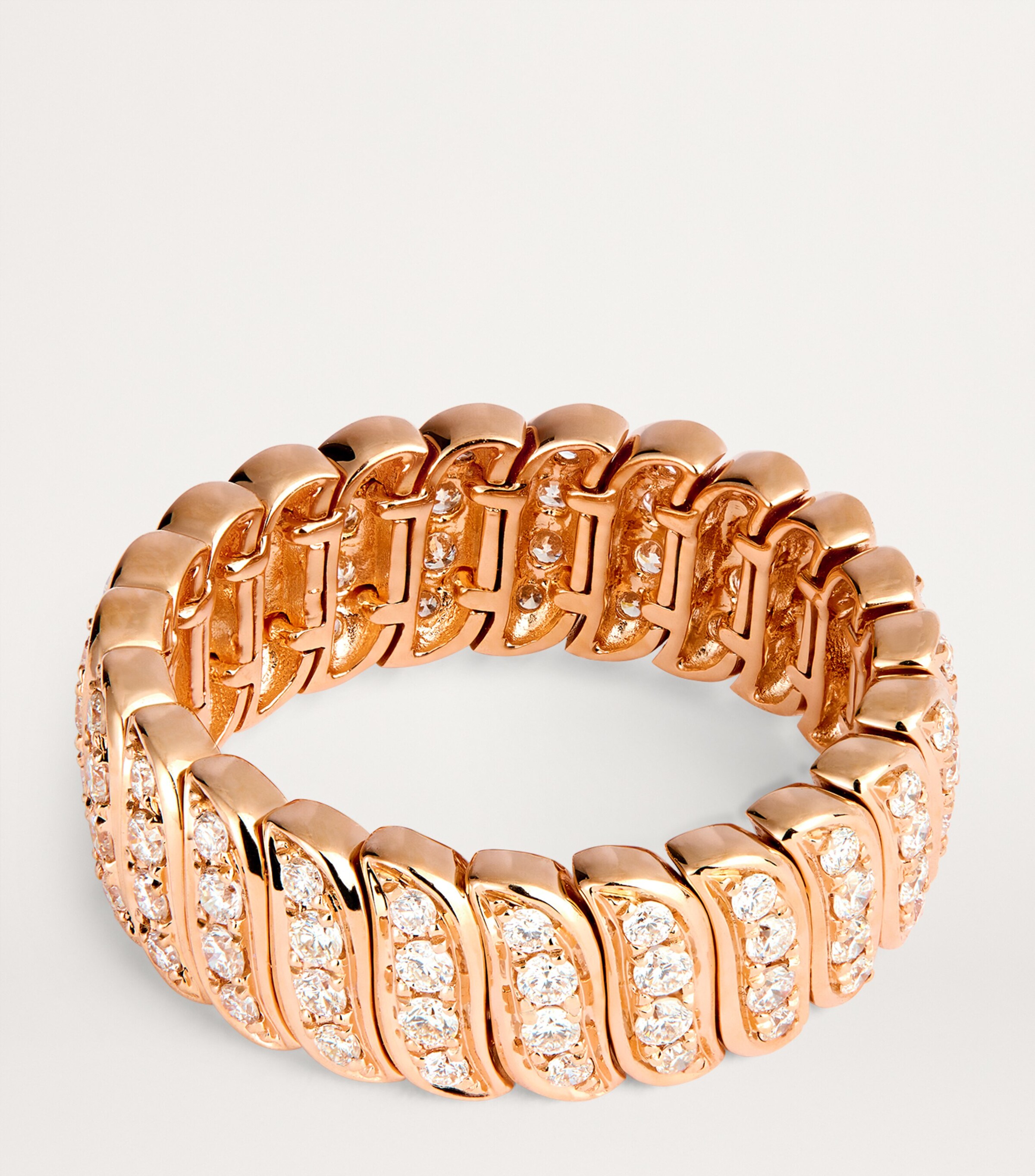 Rose Gold and Diamond Zoe Ring ROSE GOLD Image 3