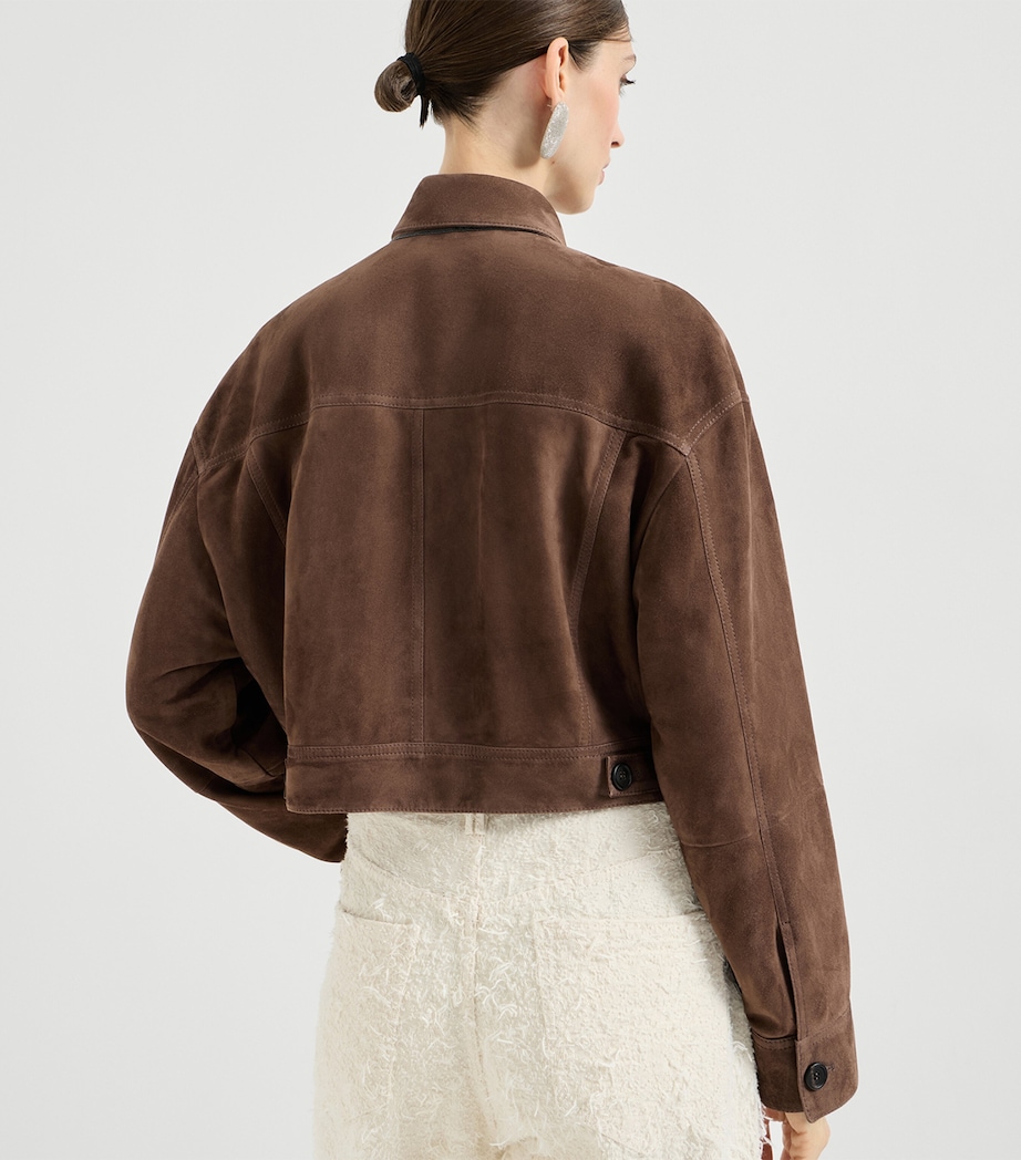 Suede Cropped Jacket C4219 Image 5
