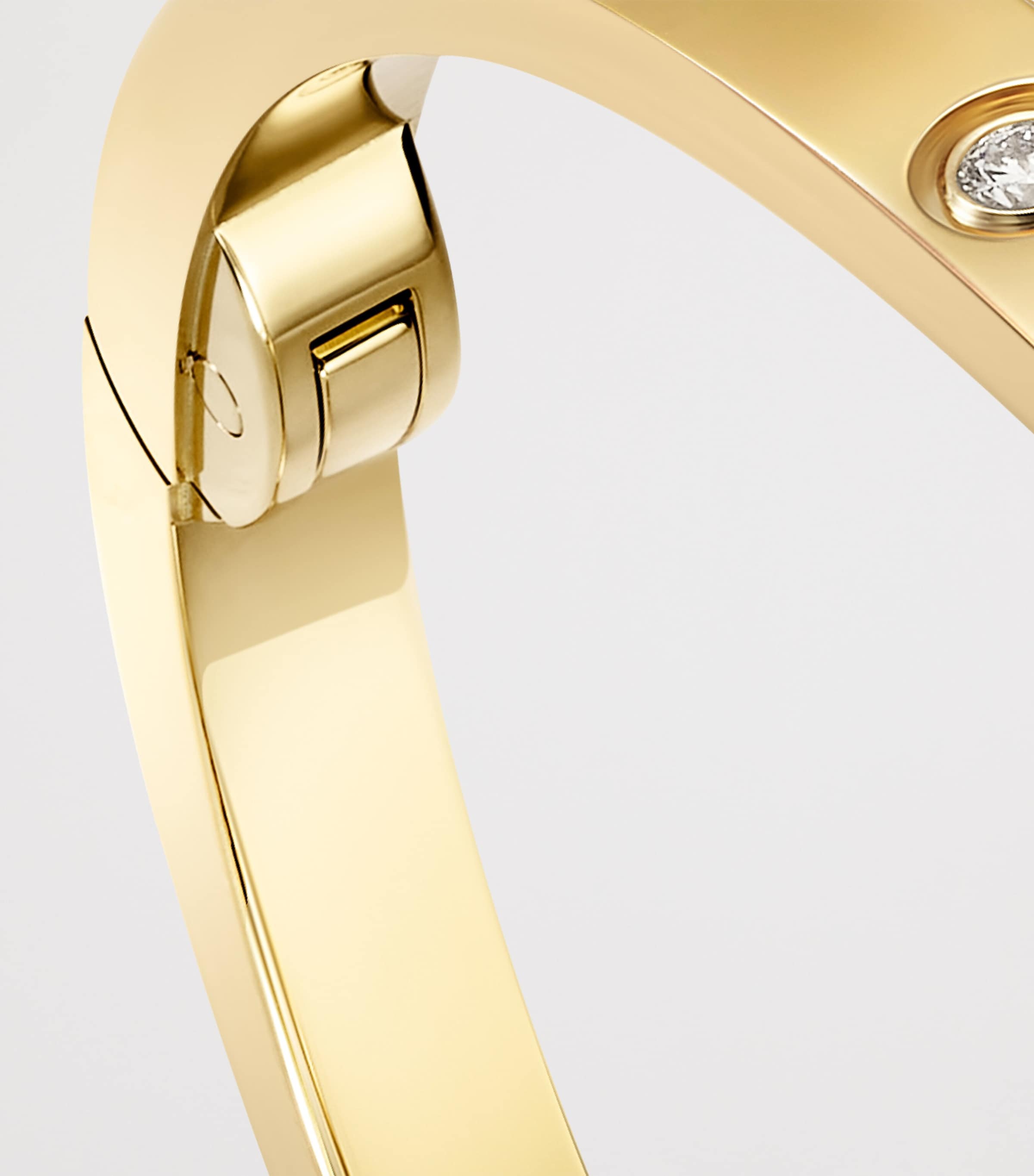 Cartier Small Yellow Gold and Diamond LOVE Bracelet Yellow Gold Image 7