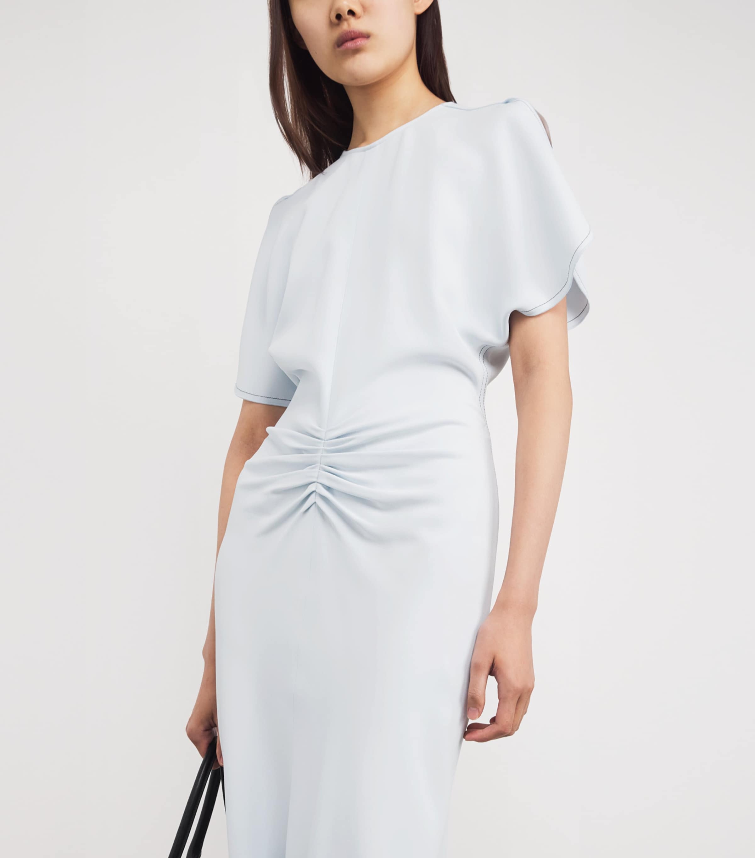 Satin Bela Midi Dress 9636 GLACIAL BLUE Image 6