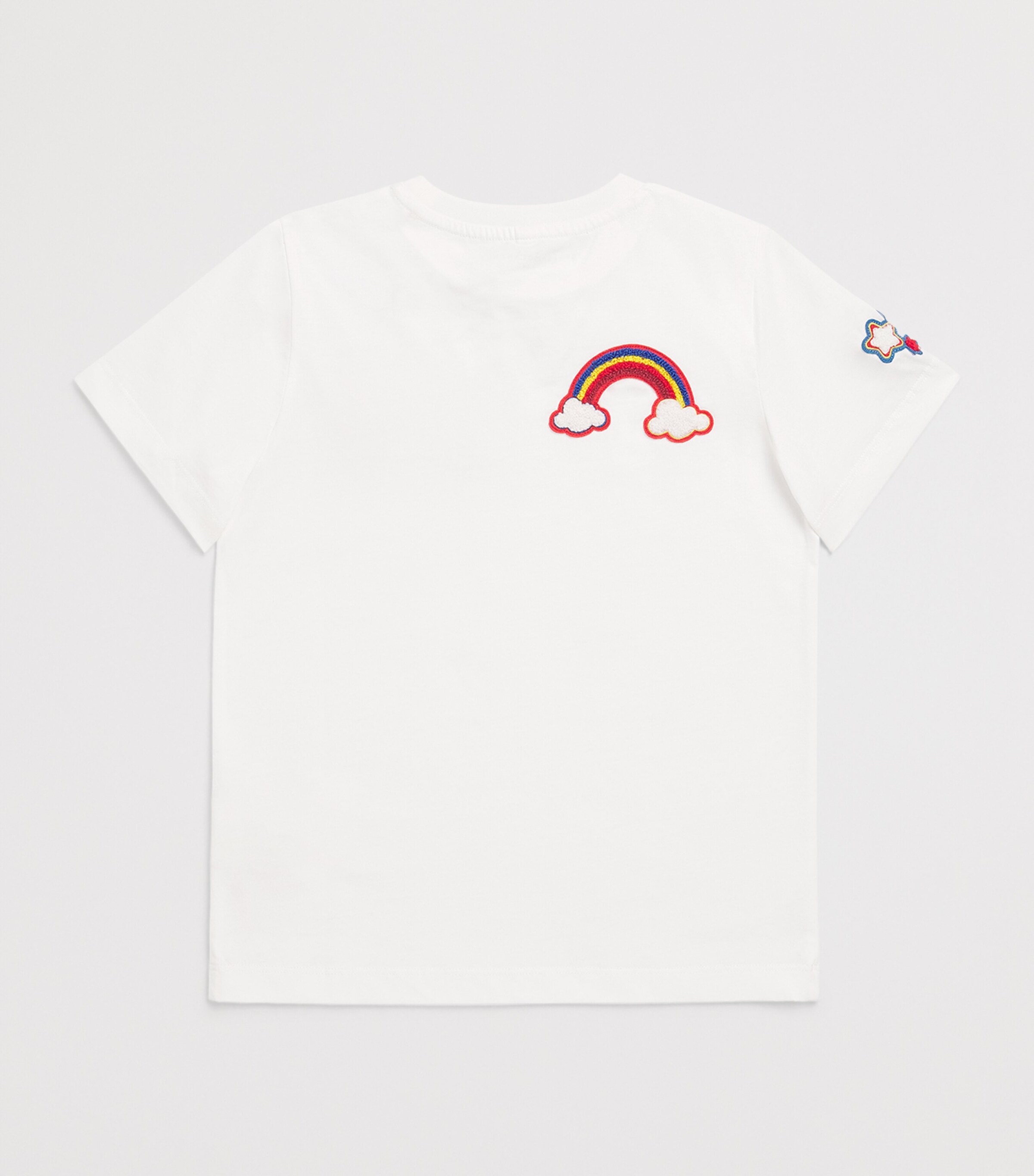 Stella McCartney Kids Cotton Logo-Appliqué T-Shirt (3-14 Years) Ivory Image 2
