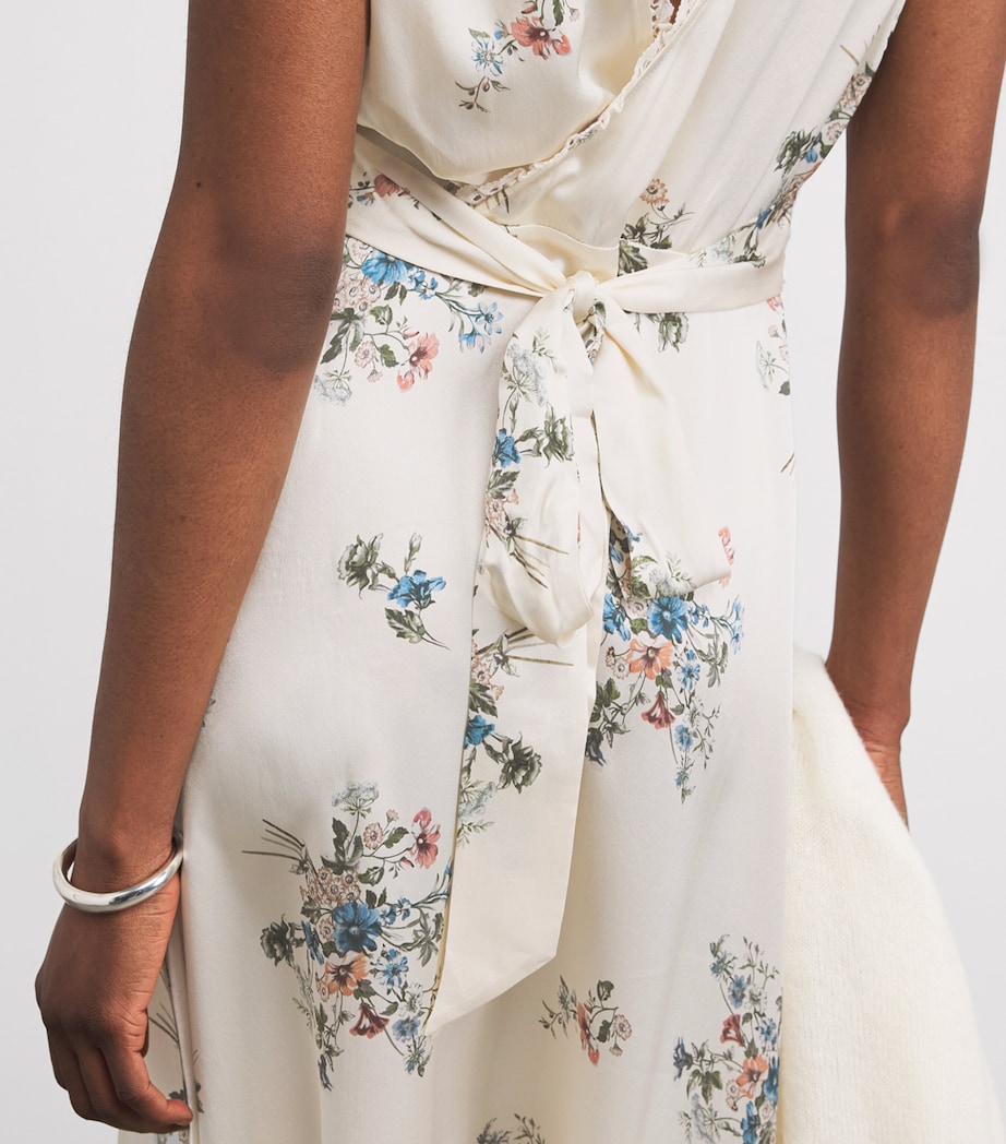 Silk Floral Tahlia Midi Dress PRIMROSE BOUQUET Image 4