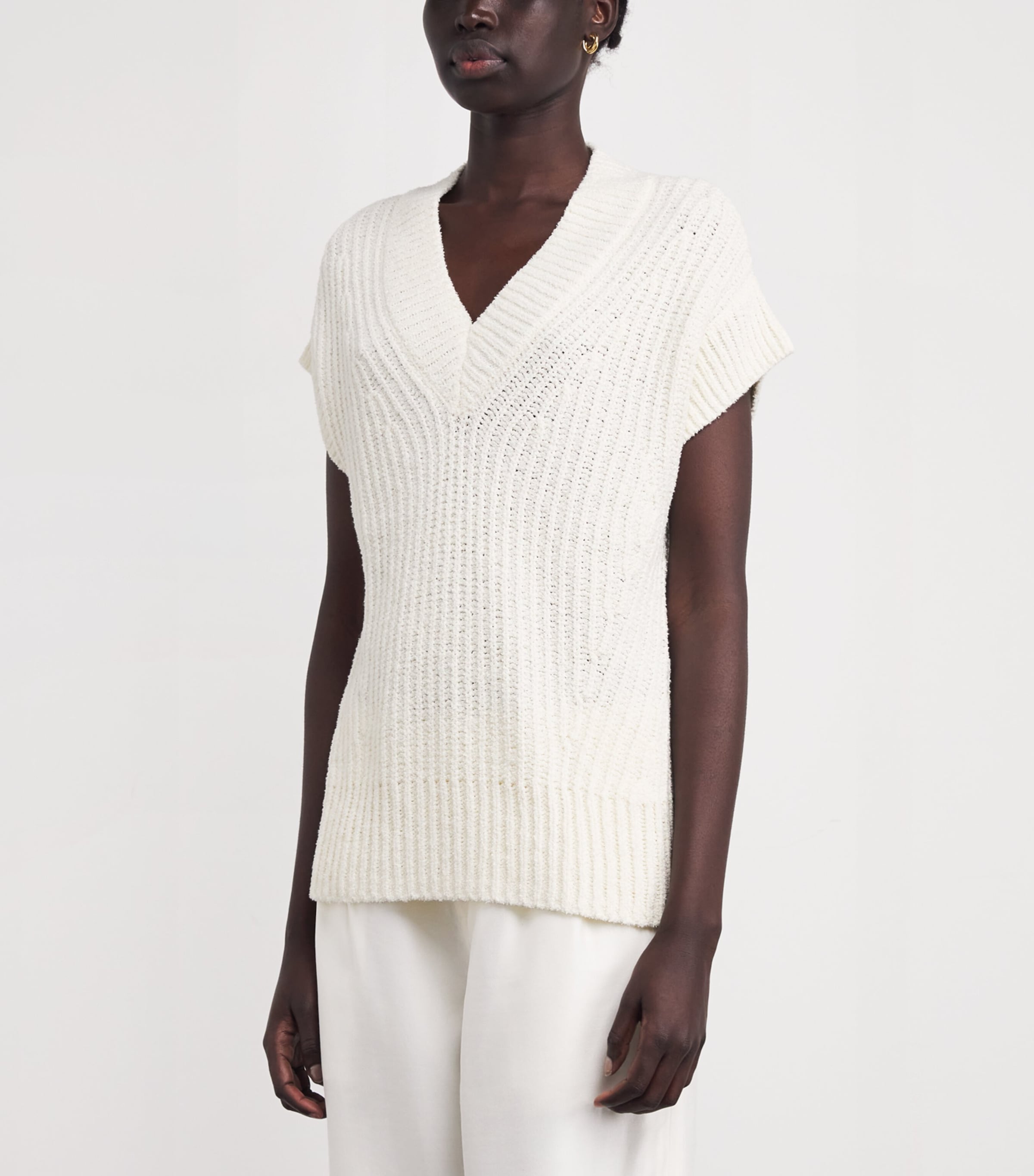 Cotton Nylas Sweater Vest WAX Image 3