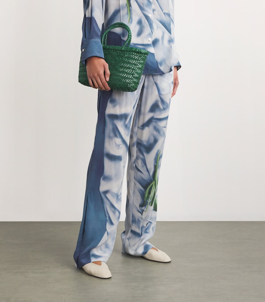 Mini Leather Flat Gora Tote Bag FOREST Image 2