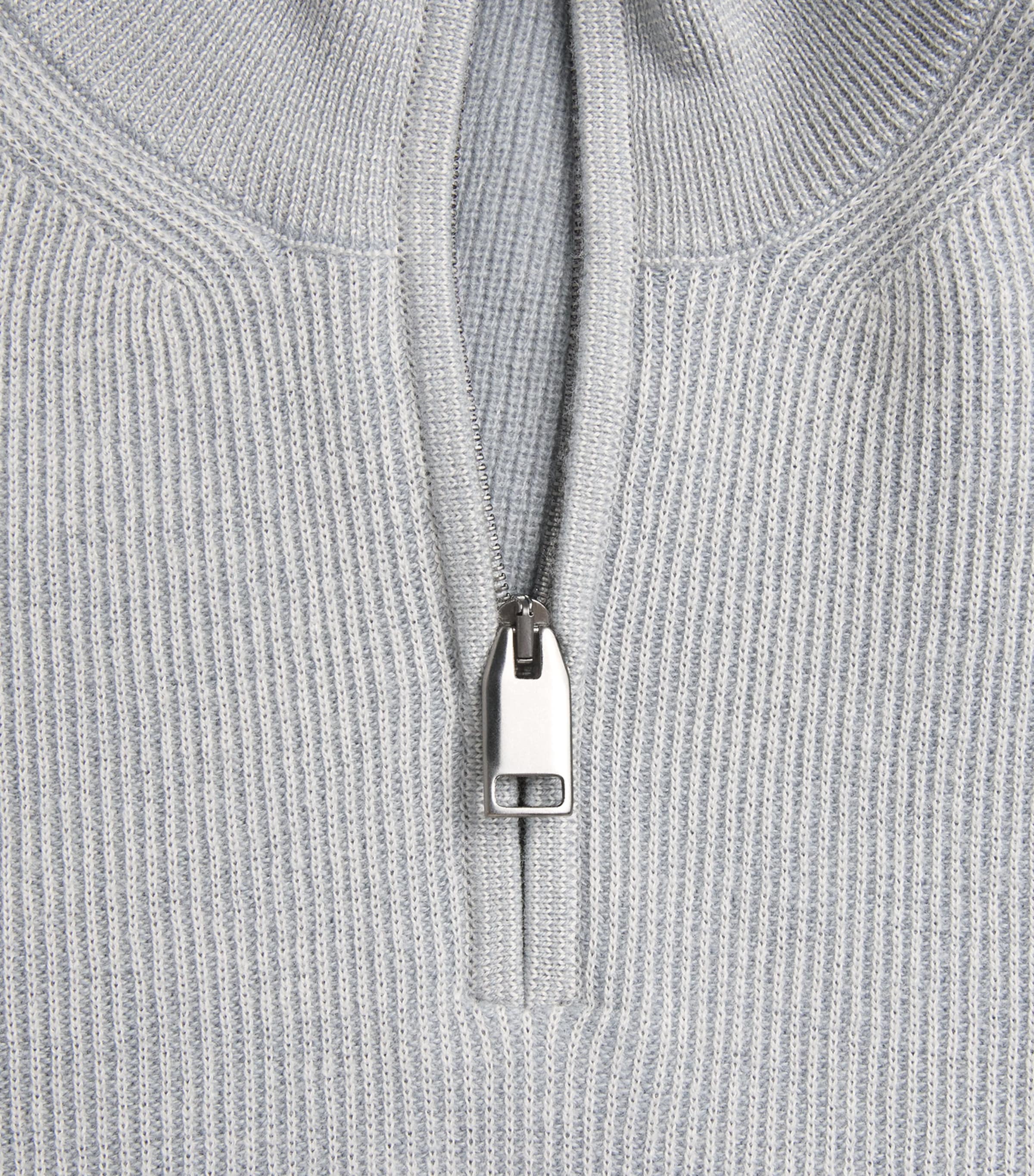 Brioni Mens Cashmere-Wool Half-Zip Sweater Image 6