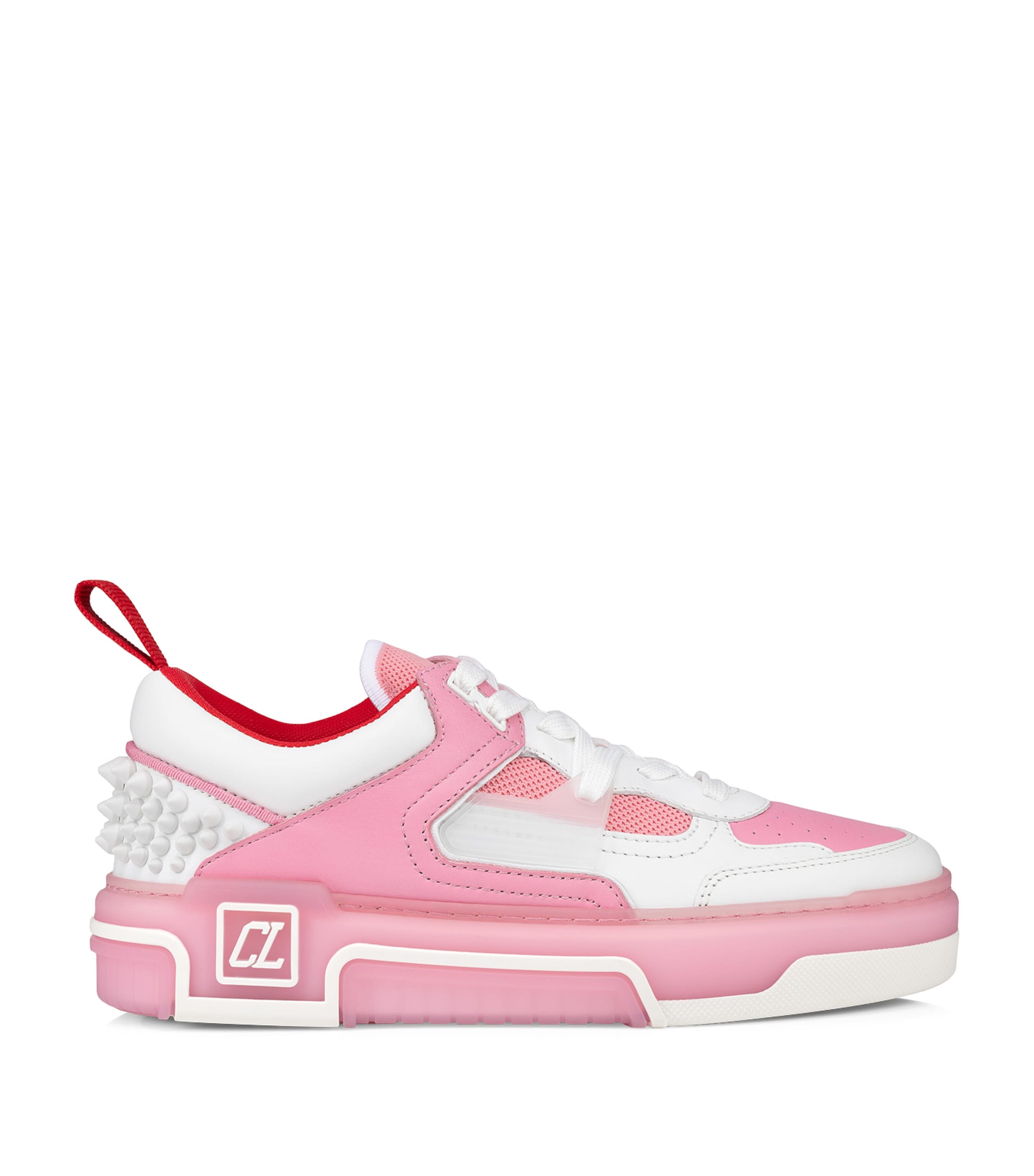 Christian Louboutin Womens White/calipso Astroloubi Leather Low-top Trainers