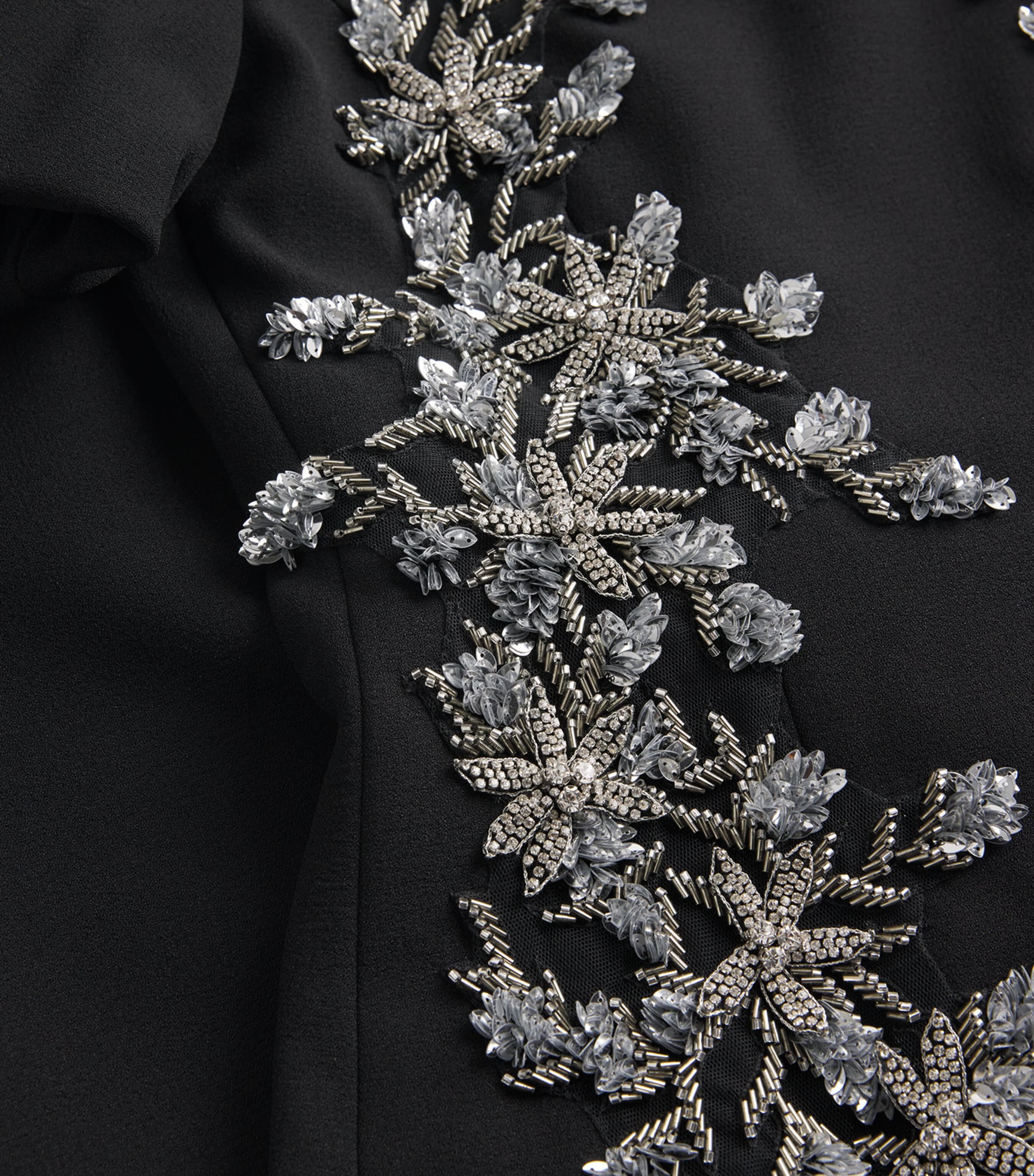 Zephyr Puff-Sleeve Gown BLACK Image 5