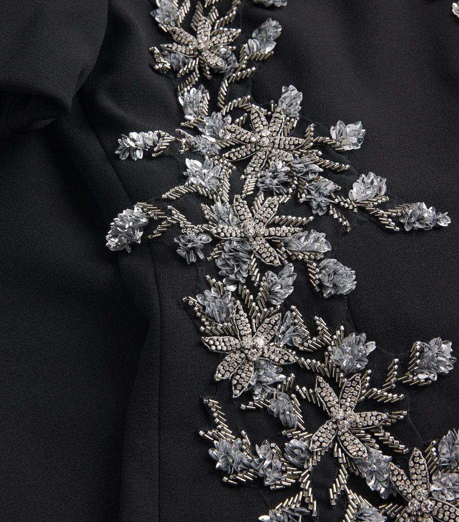 Zephyr Puff-Sleeve Gown BLACK Image 5