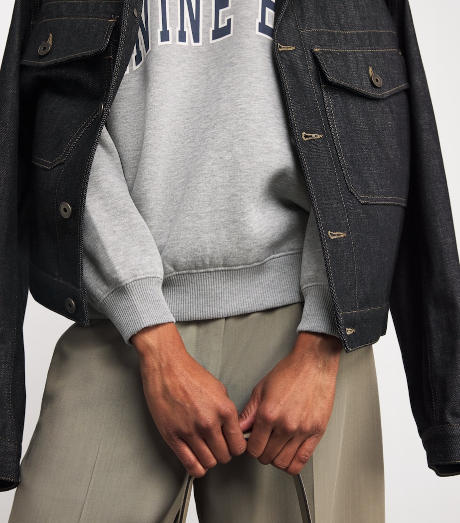 Cotton-Blend Spencer Sweatshirt GREY MELANGE Image 6