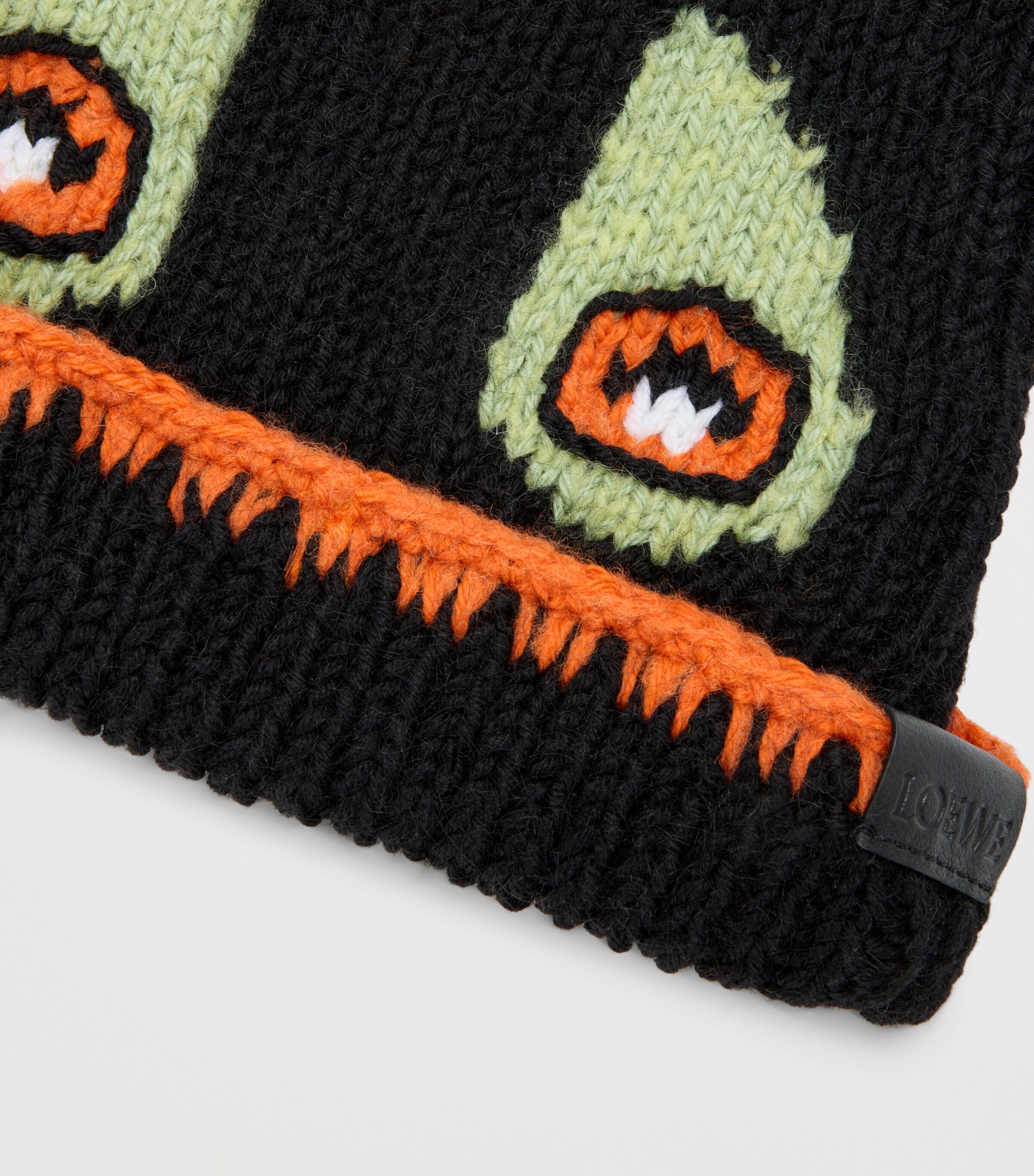 LOEWE x Louis Wain Wool-Blend Cats Beanie Black Image 4