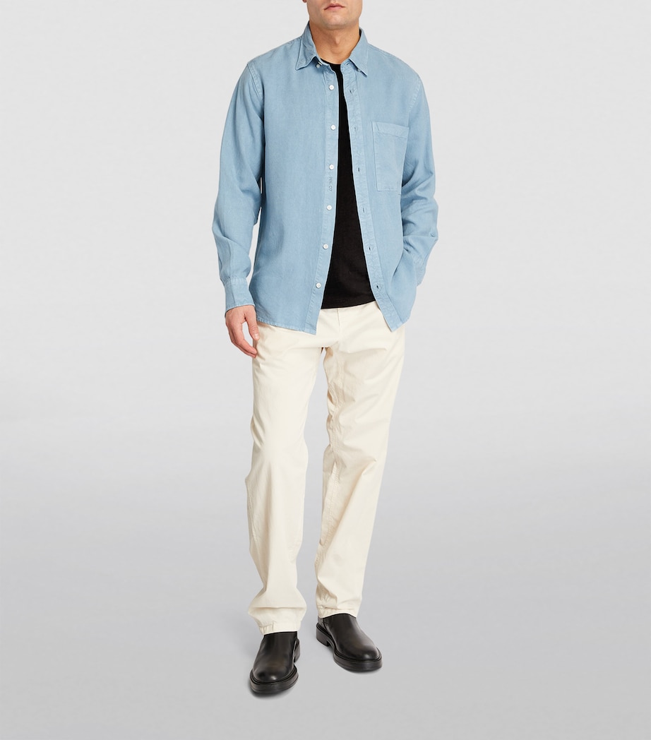 Cotton Crew-Neck T-Shirt JET BLACK Image 2