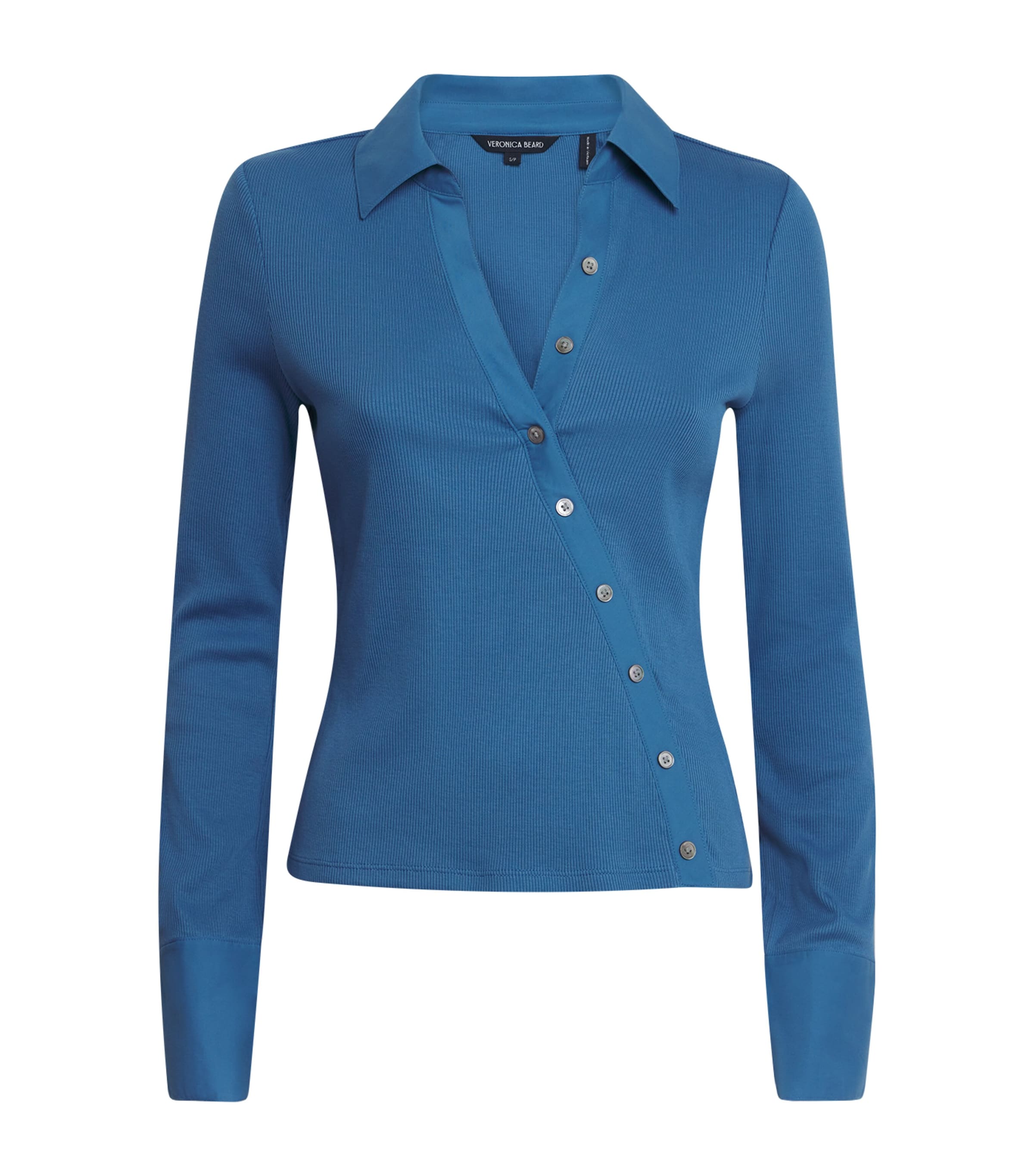 Asymmetric Button-Down Brenner Top B1365 BLUE COAST Image 1