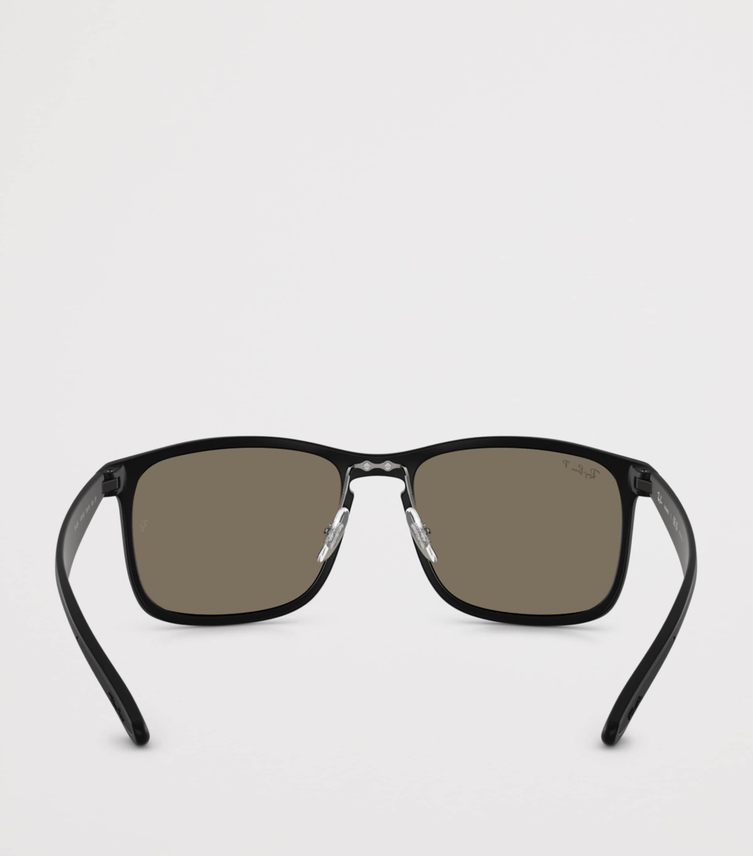Ray-Ban Square Polarized+ Lenses Sunglasses Black Image 4