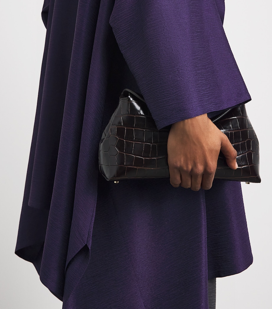 Eskandar Womens Silk Plissé Jacket Tincture Image 3