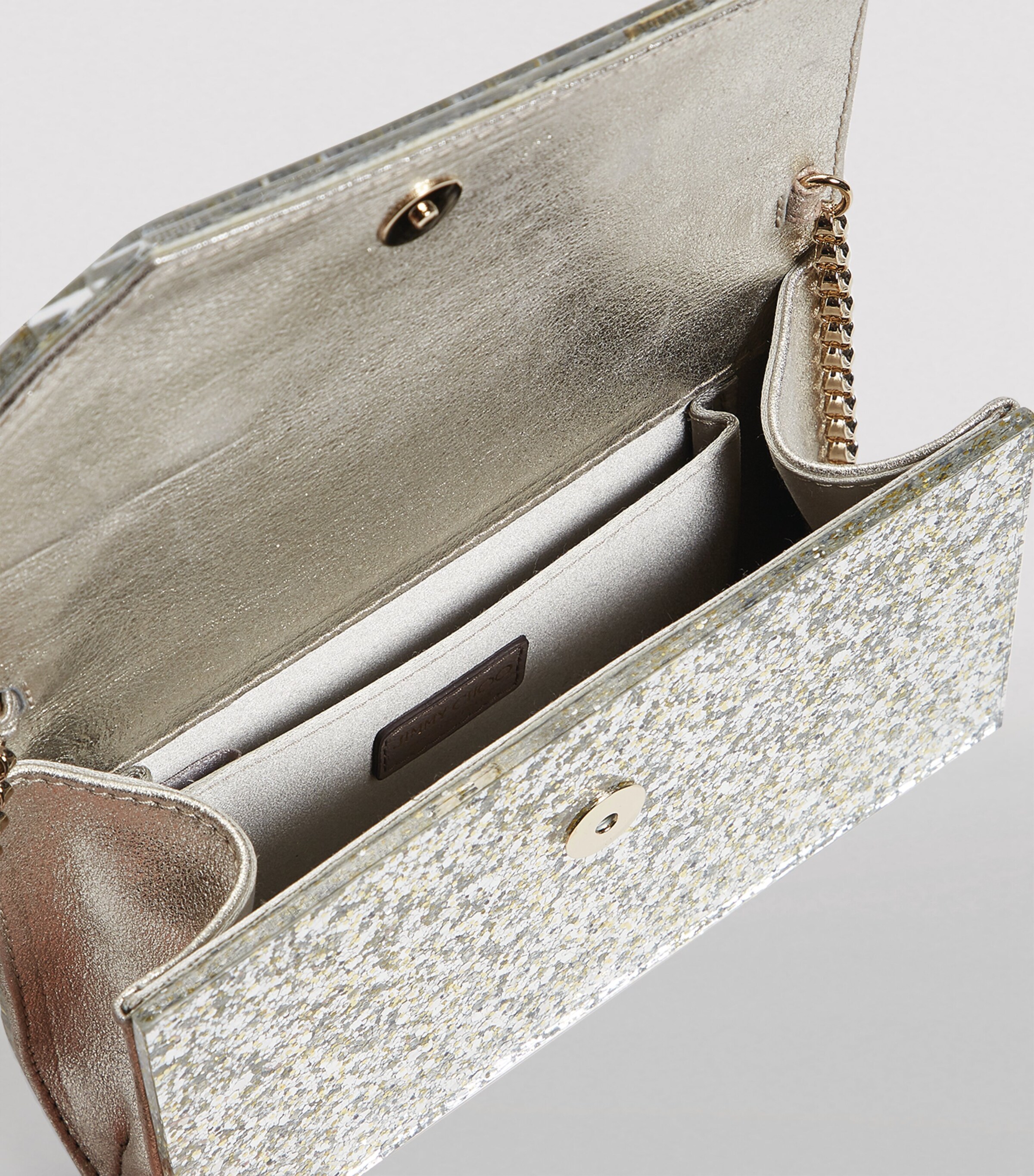Jimmy Choo Glitter Candy Clutch Bag | Harrods UK