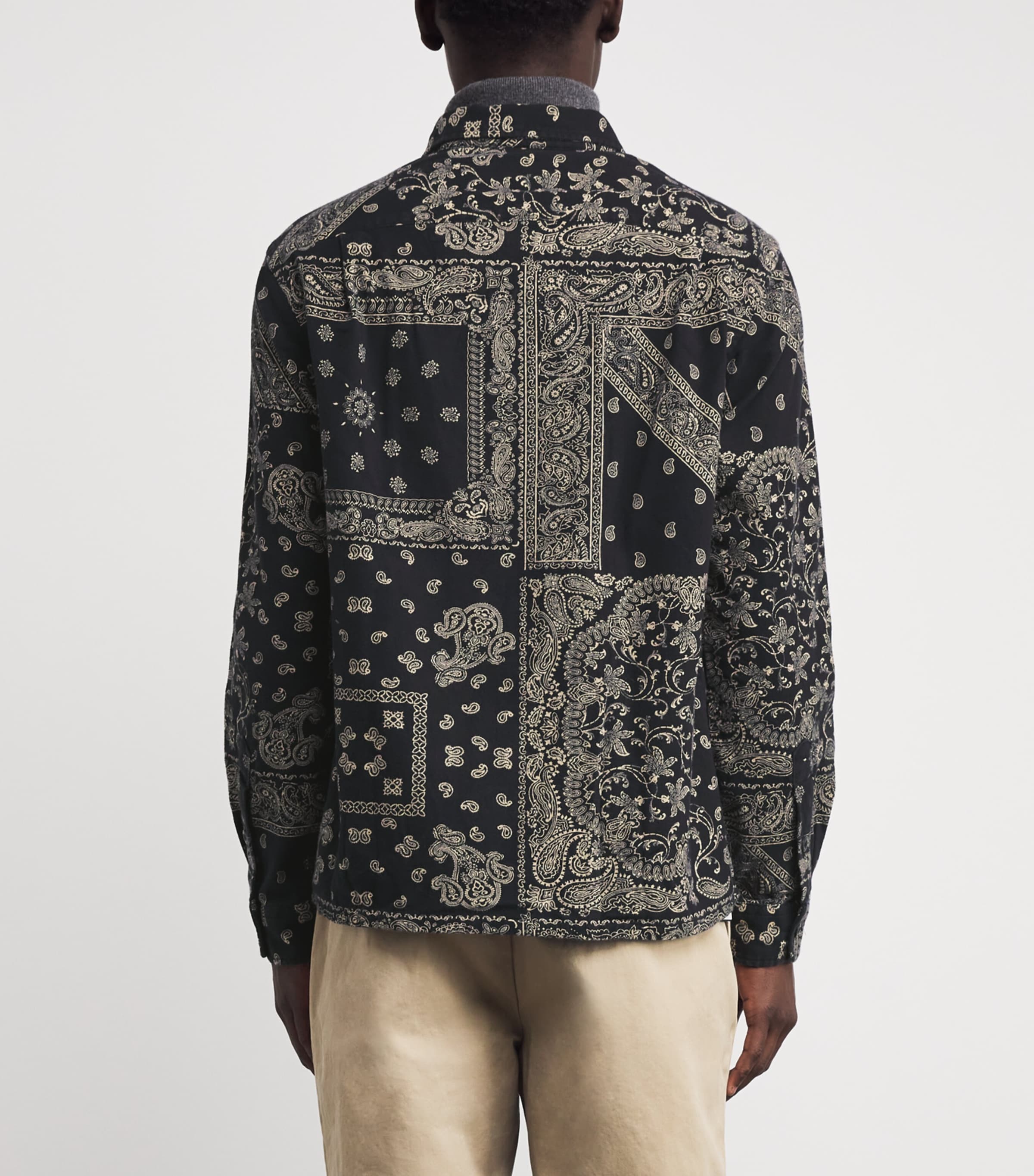 Polo Ralph Lauren Black Flannel Bandana Print Shirt | Harrods US