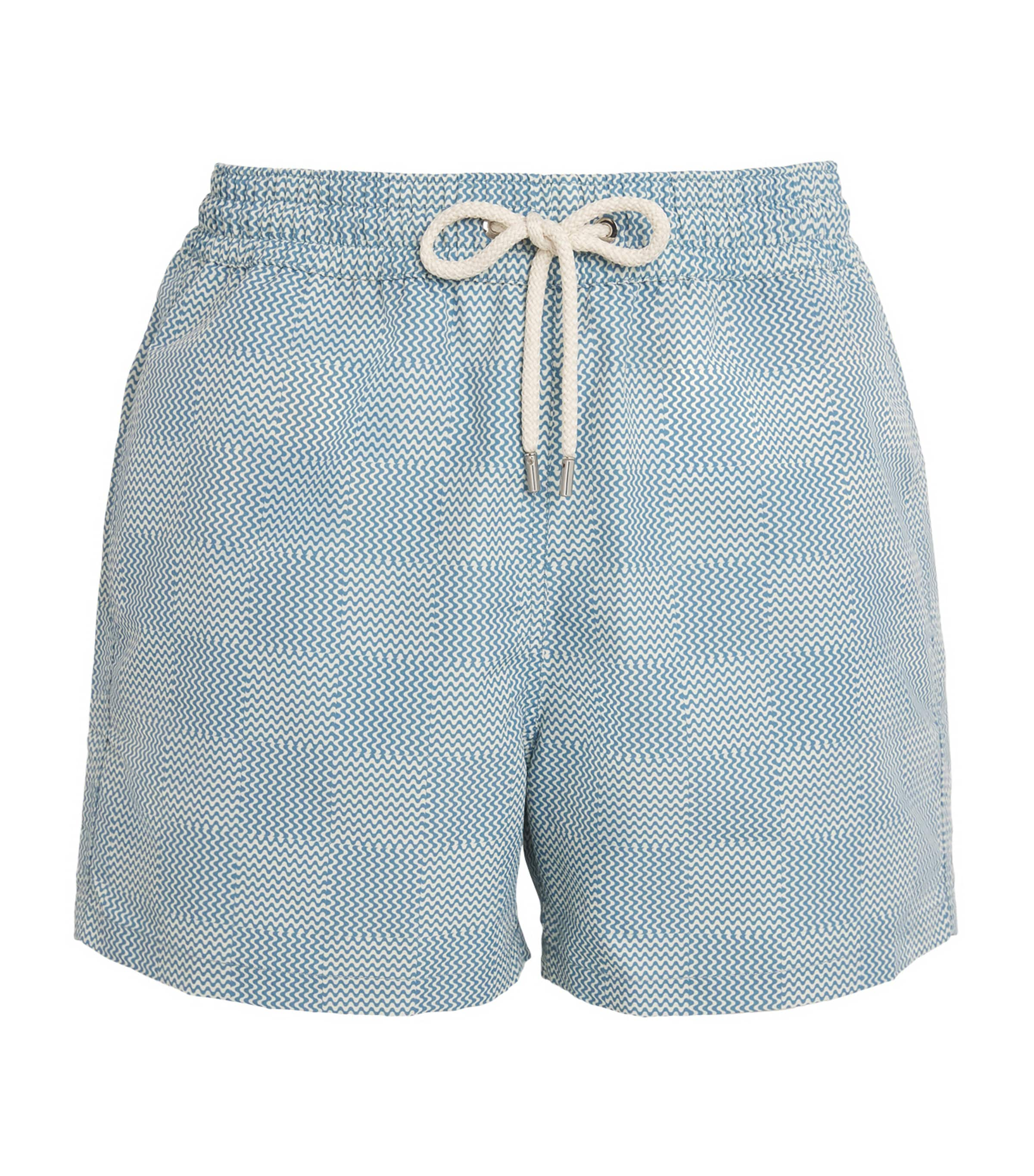 Frescobol Carioca Copa Check Sport Swim Shorts In Blue