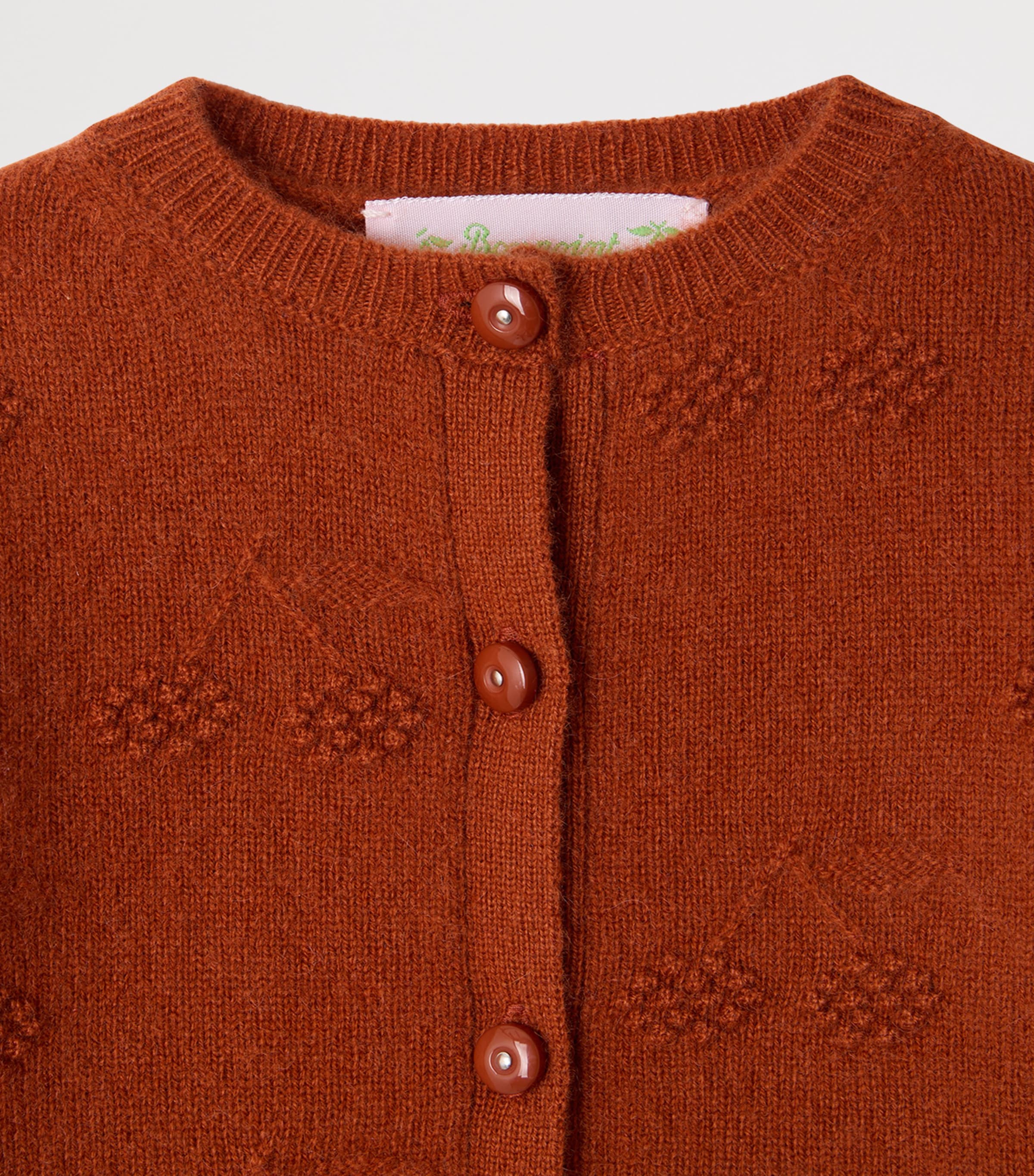 Bonpoint Cashmere Cardigan (6-18 Months) Praline Image 3