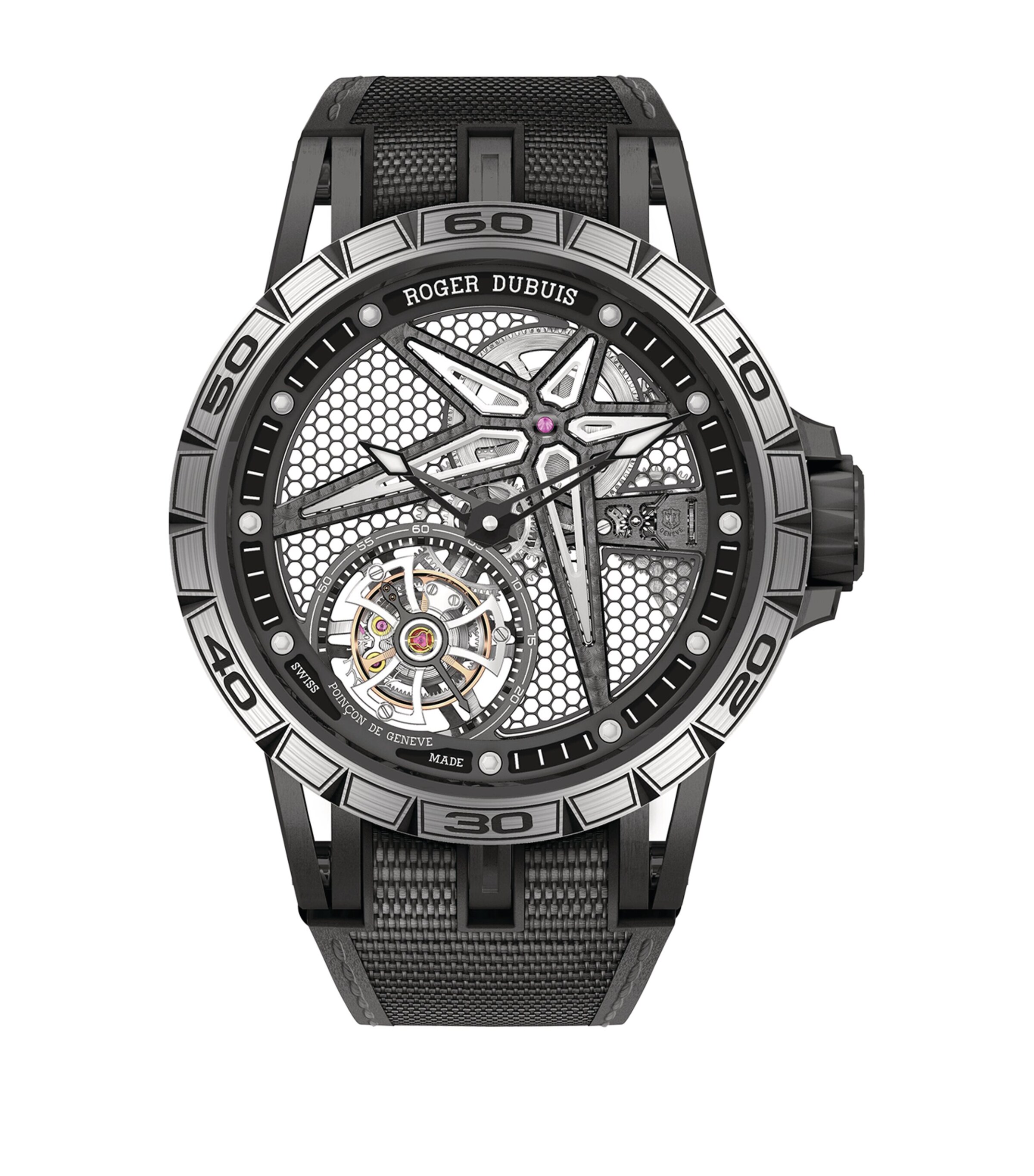 Roger Dubuis Titanium Excalibur Spider Watch 39mm Clear Image 2