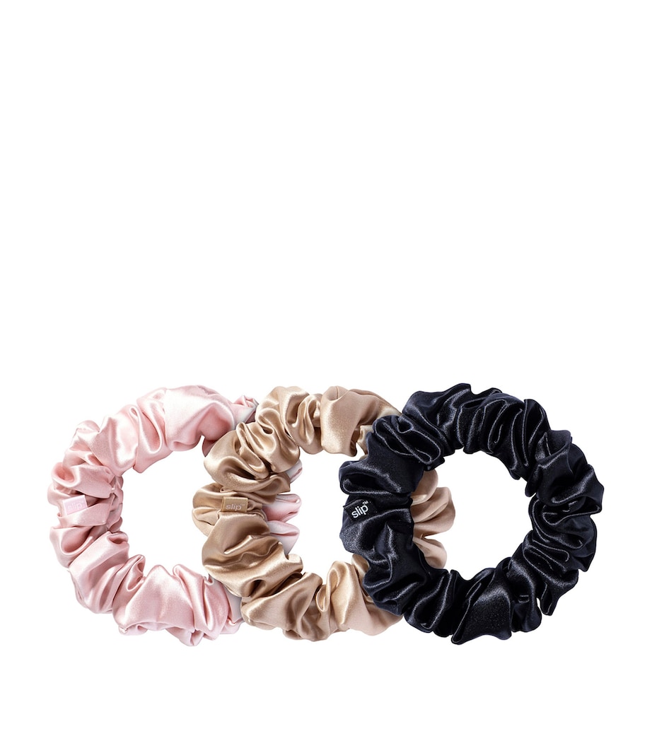 Pure Silk Scrunchies (Set of 3) MULTI Image 1