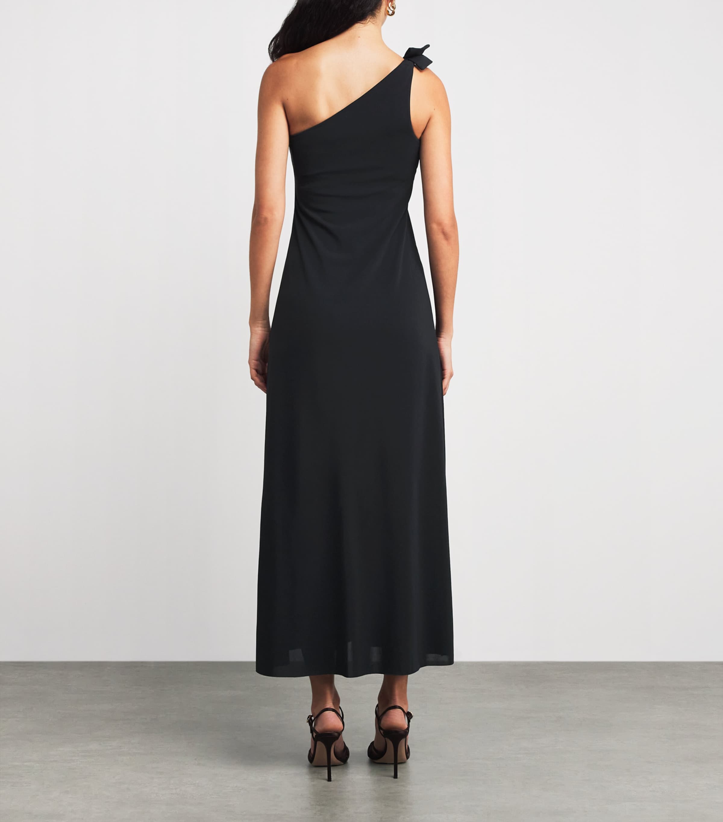 One-Shoulder Midi Dress NOIR Image 3