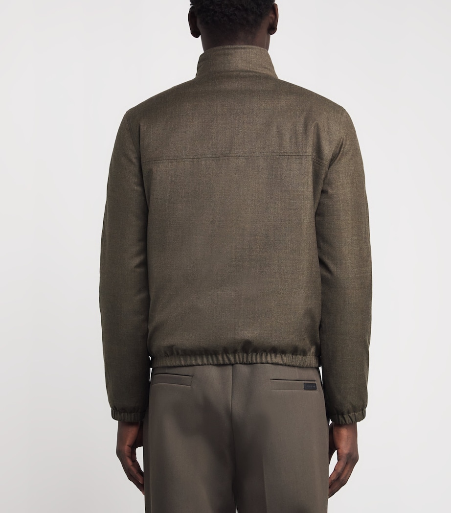 Down Wool-Silk Storm System Mink-Trim Jacket B3211 ERTH/DRK LCHN Image 4