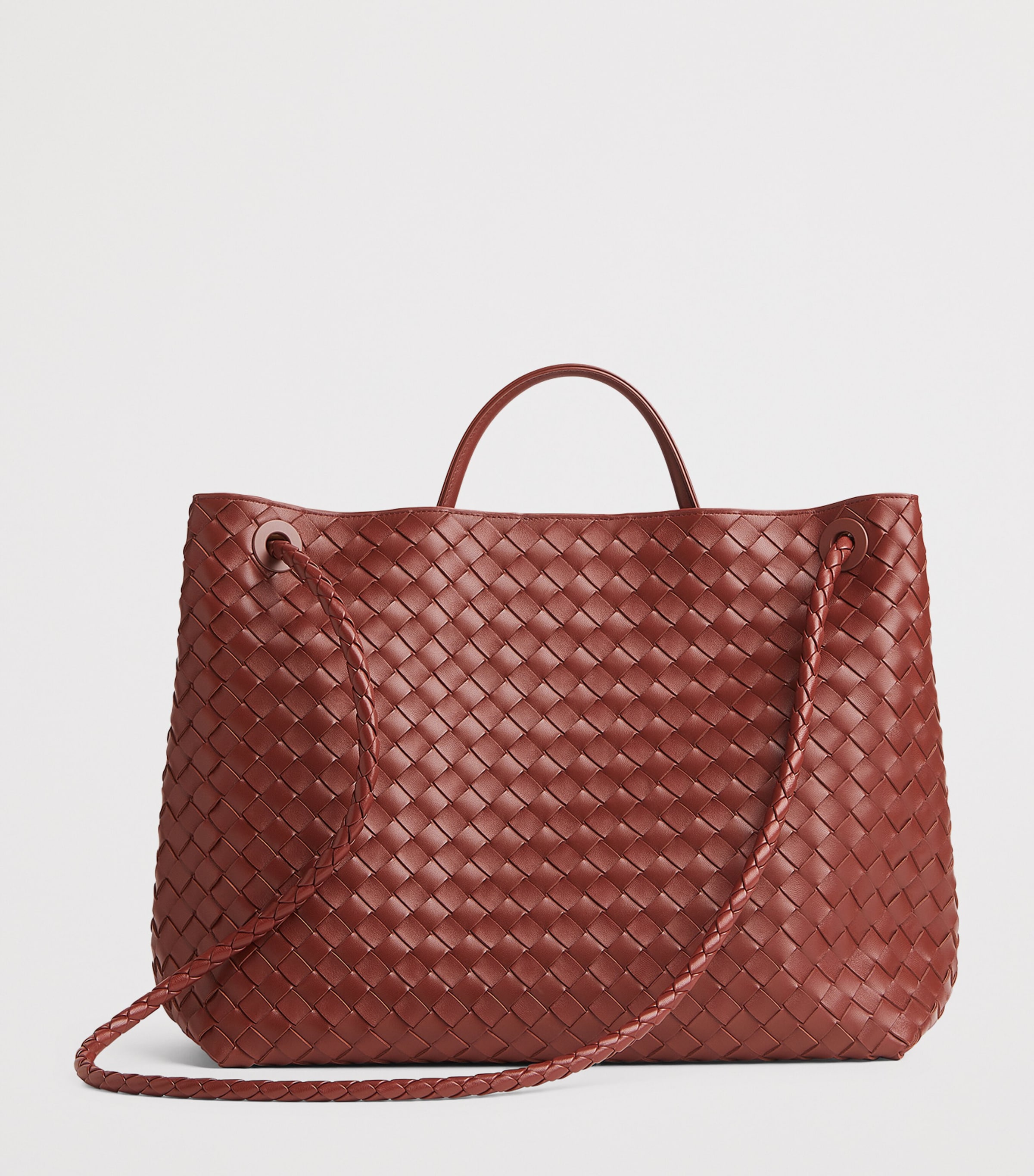 Bottega Veneta Large Lambskin Andiamo Shoulder Bag | Harrods US