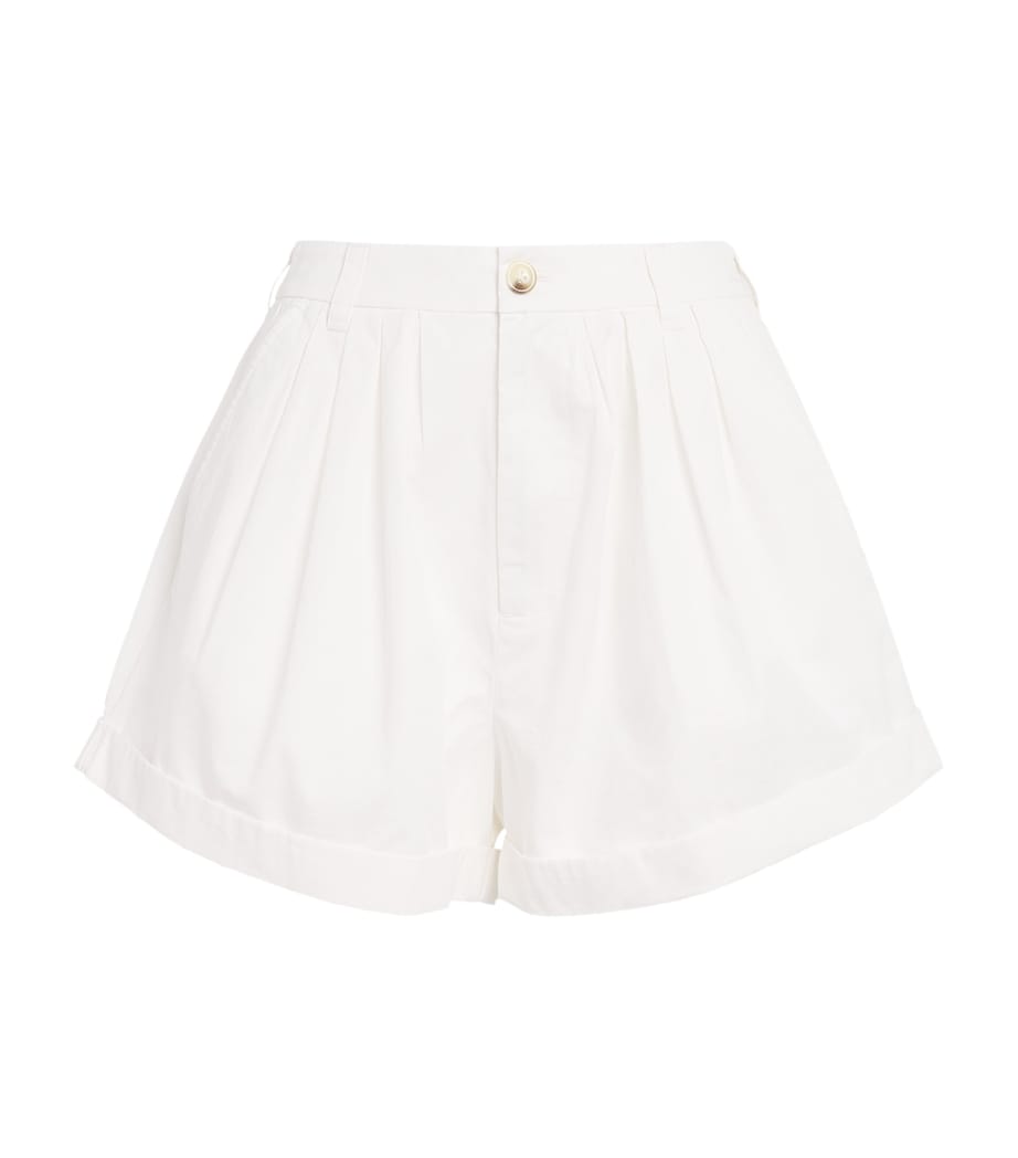 DÔEN Womens Organic Cotton Paige Shorts Salt Image 1