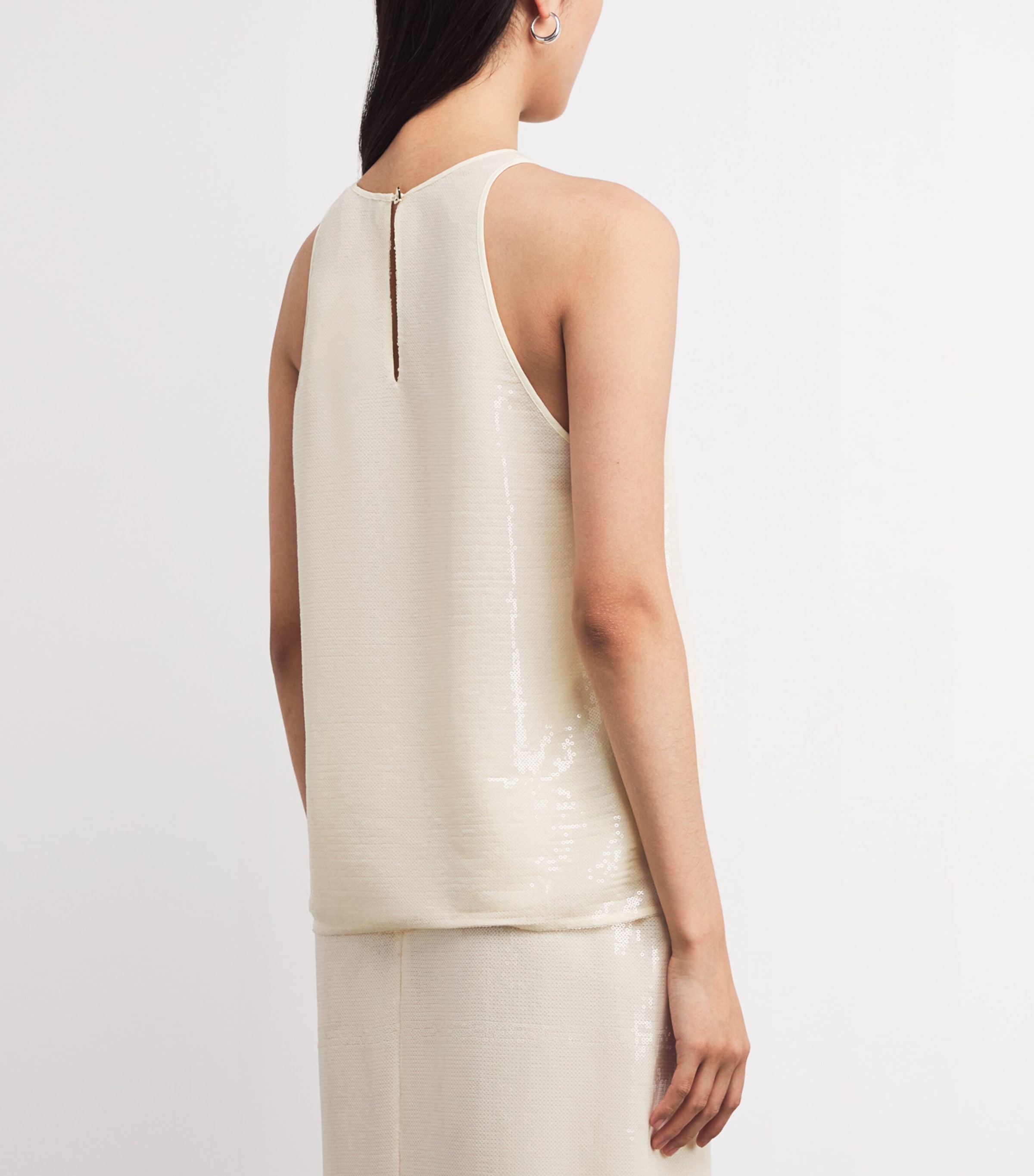 Sequin Lucia Sleeveless Top 111 PEARL Image 4