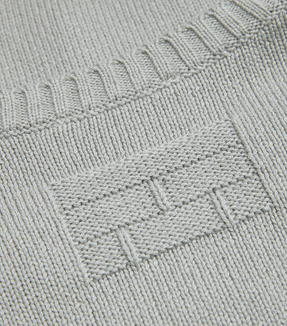 Cotton-Silk Sweater GREY BLUE Image 5