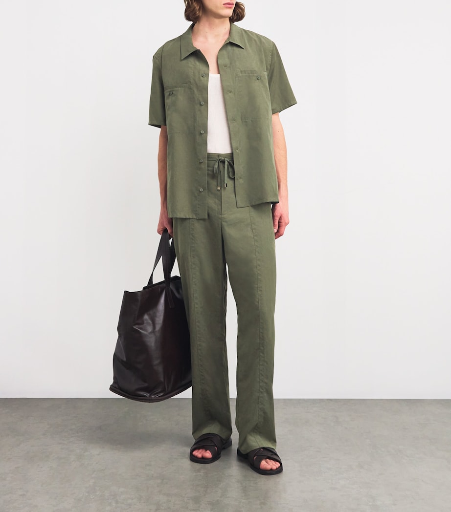 Drawstring Rowan Straight Trousers SYCAMORE Image 2