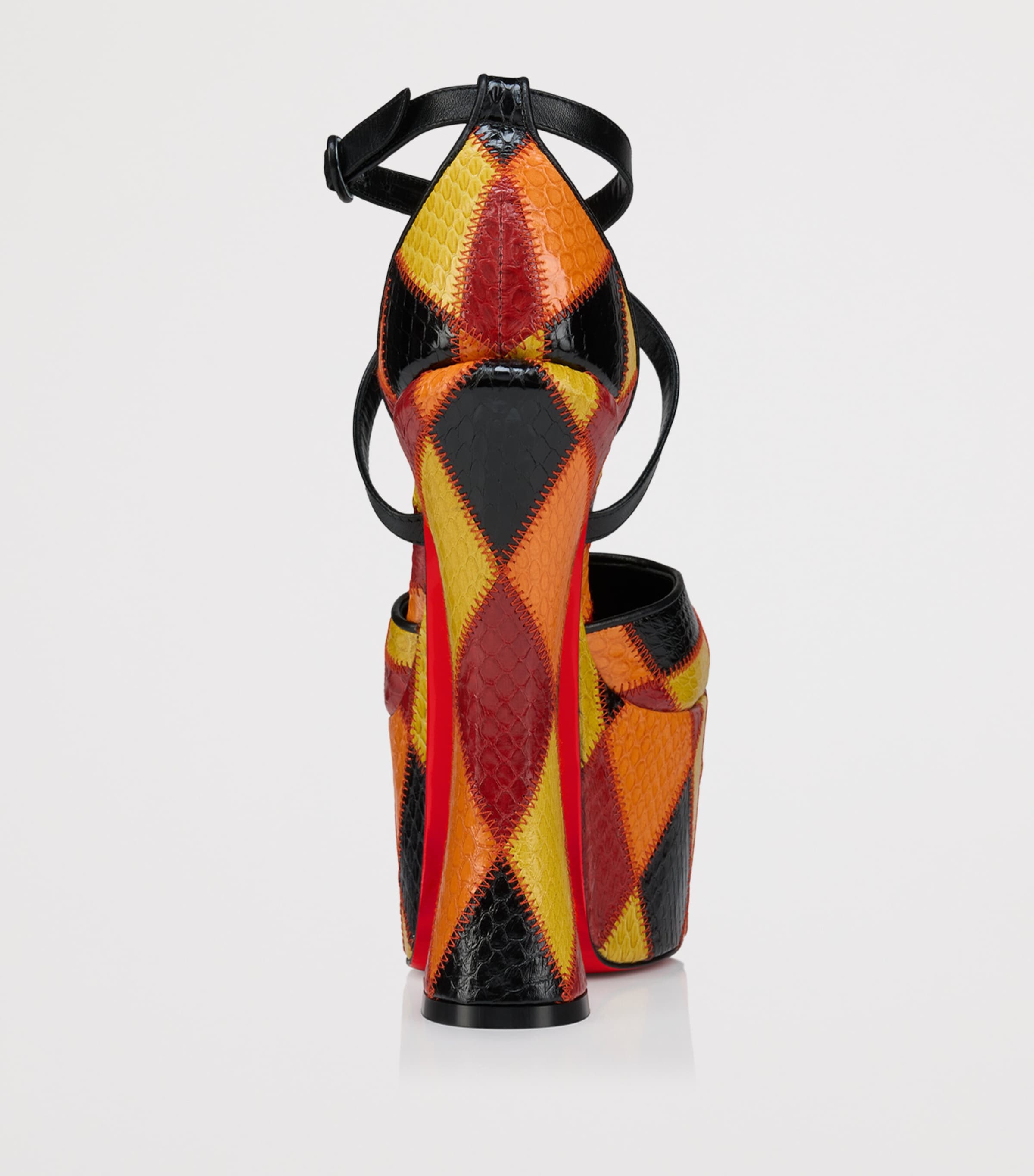 Aquadorcet Goat-Snakeskin Leather Platform Pumps 160 8928 Image 4