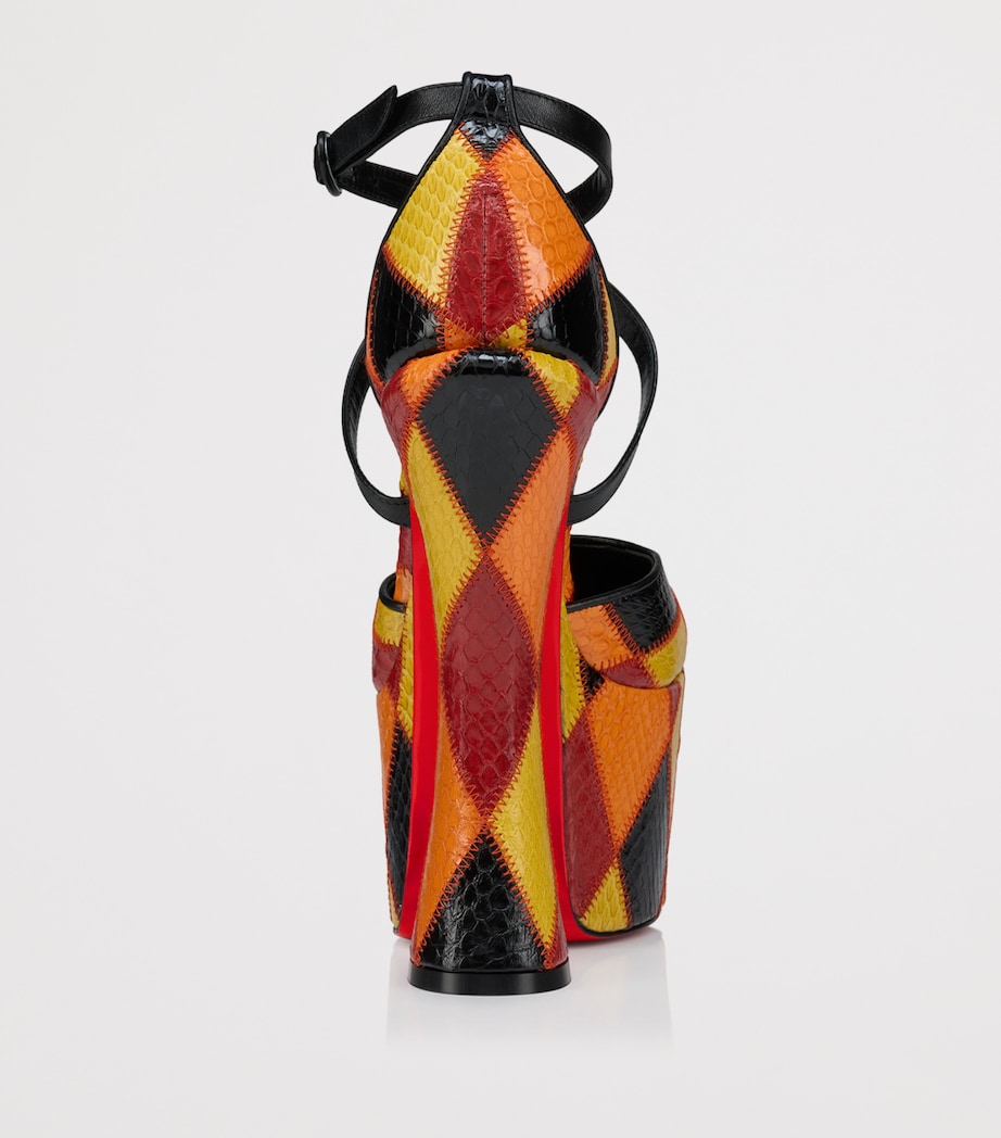 Aquadorcet Goat-Snakeskin Leather Platform Pumps 160 8928 Image 4