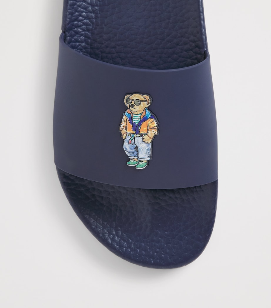 Polo Ralph Lauren Polo Bear Slides Navy Beach Shop Bear Image 5