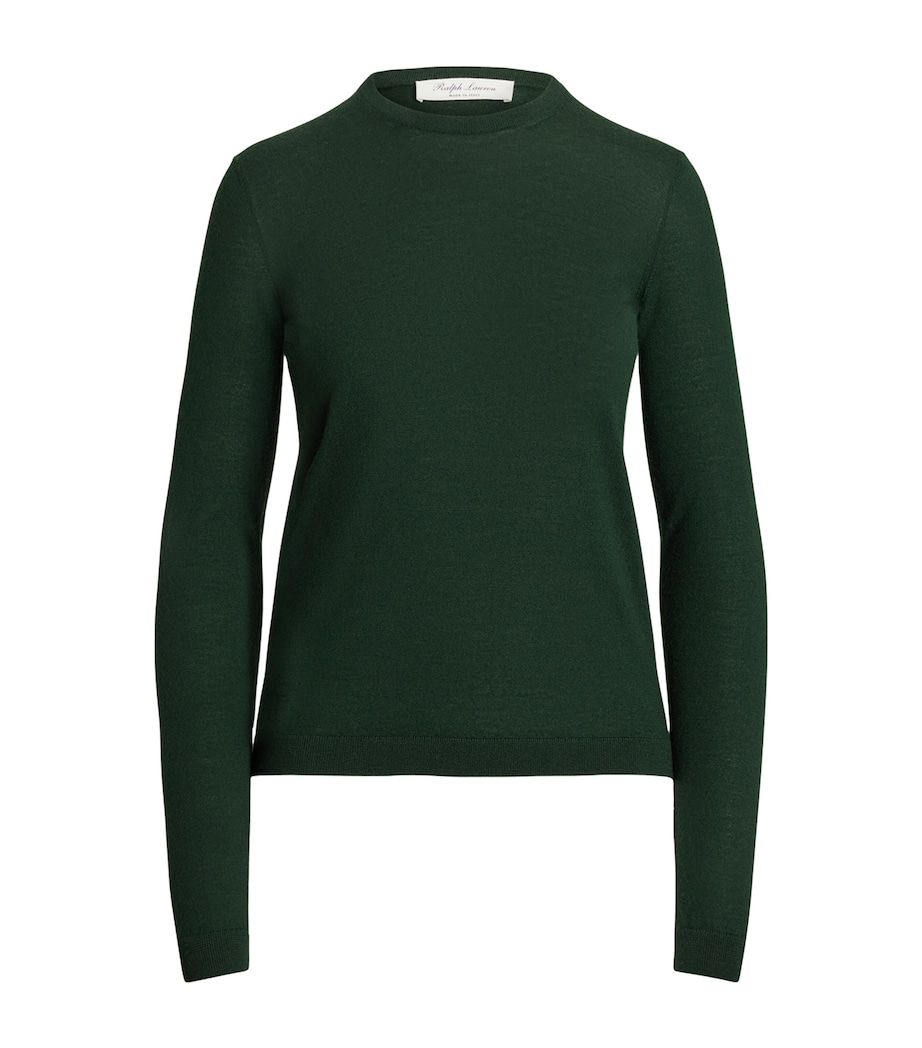 Cashmere Crew-Neck Sweater DARK RACING GREEN Image 1
