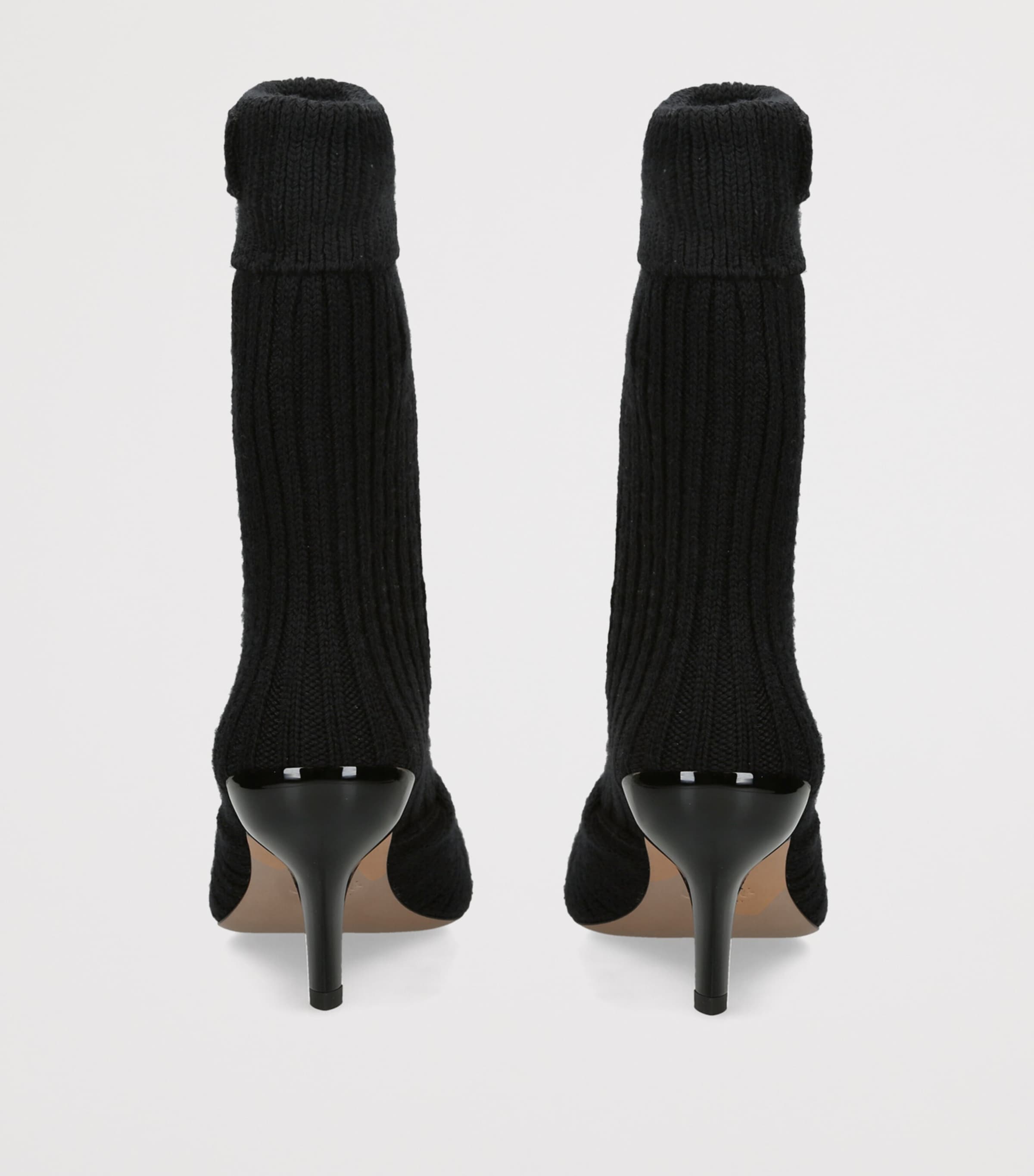 Chloé Knitted Suzie Heeled Boots 60 Black Image 2
