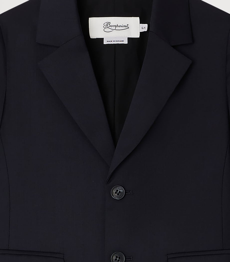 Virgin Wool Blazer (10-14 Years) MARINE Image 3