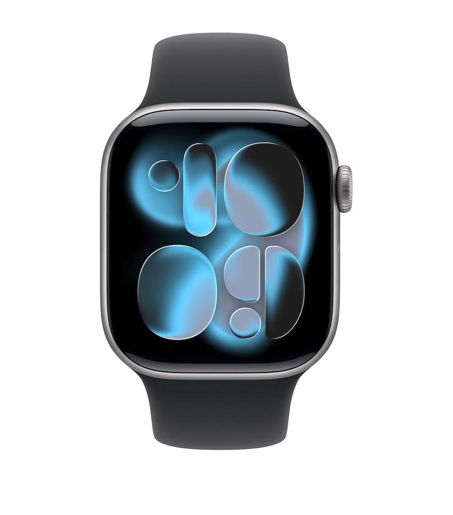 Apple Watch Series 11 - Space Grey Aluminium with Black Sport Band, 42mm, Medium/Large SPACE GREY Image 1