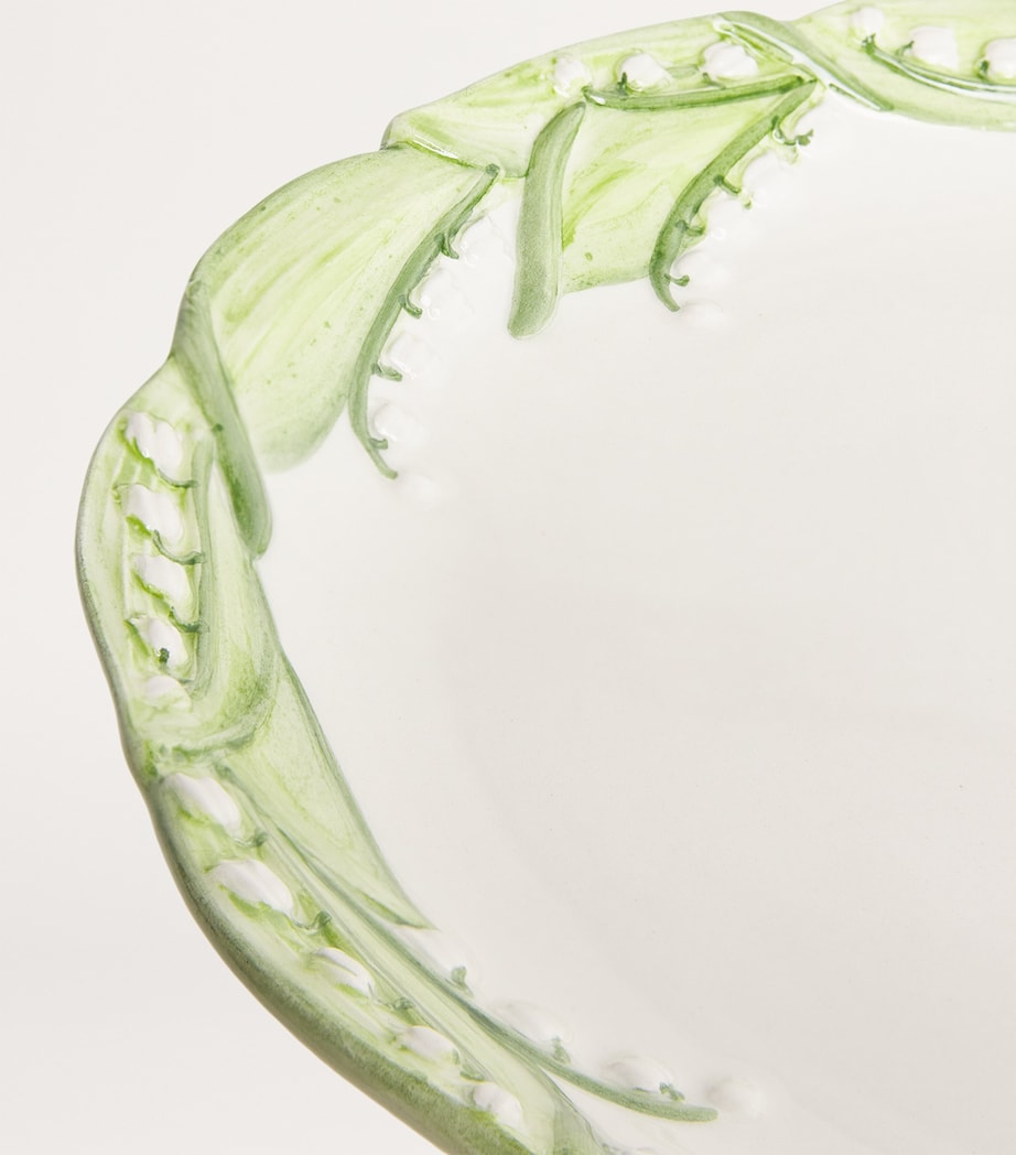 Lilly Of The Valley Cake Stand WHITE/GREEN Image 4