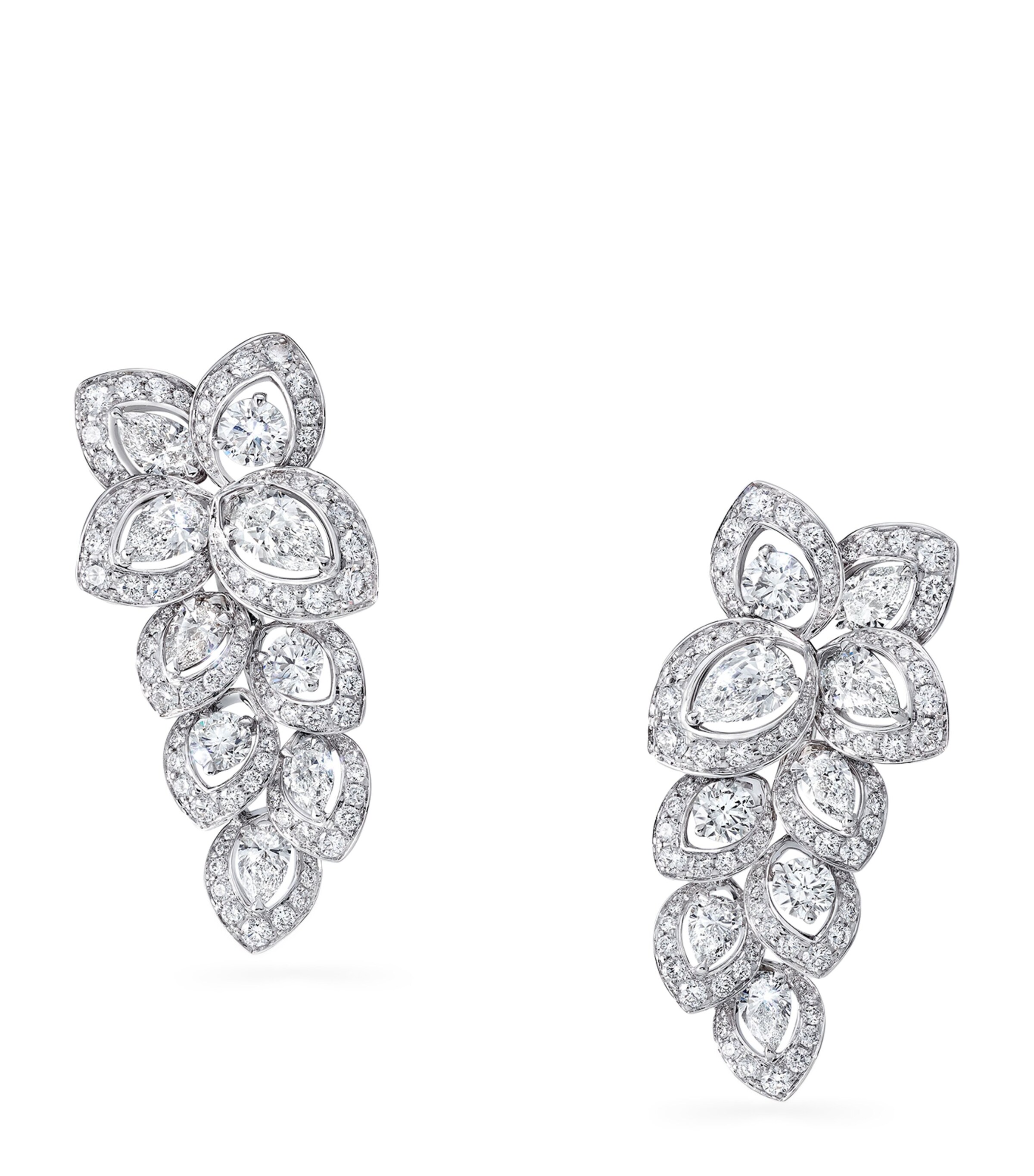 White Gold and Diamond Classic Graff Earrings WHITE GOLD Image 1