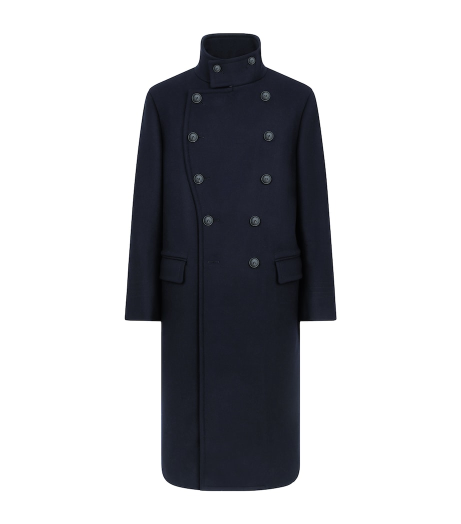 TOM FORD Mens Wool Military Overcoat Ucd Image 1