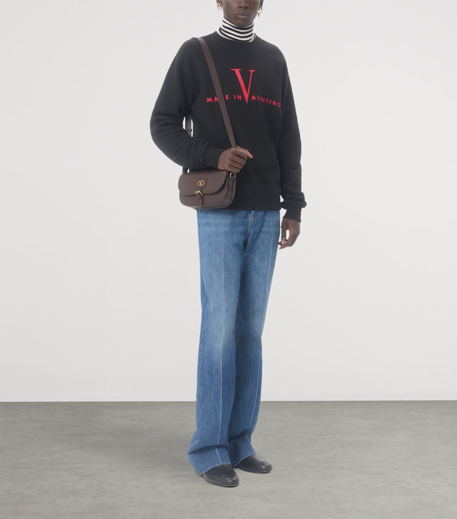 Cotton Made in Valentino Logo Sweatshirt 0NR Image 5