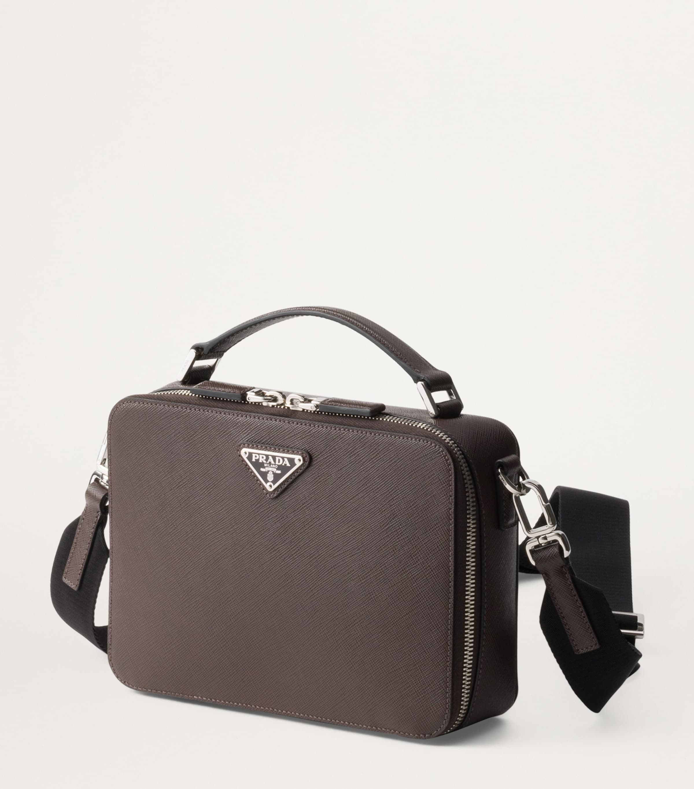 Prada Medium Saffiano Leather Brique Top-Handle Bag Image 2