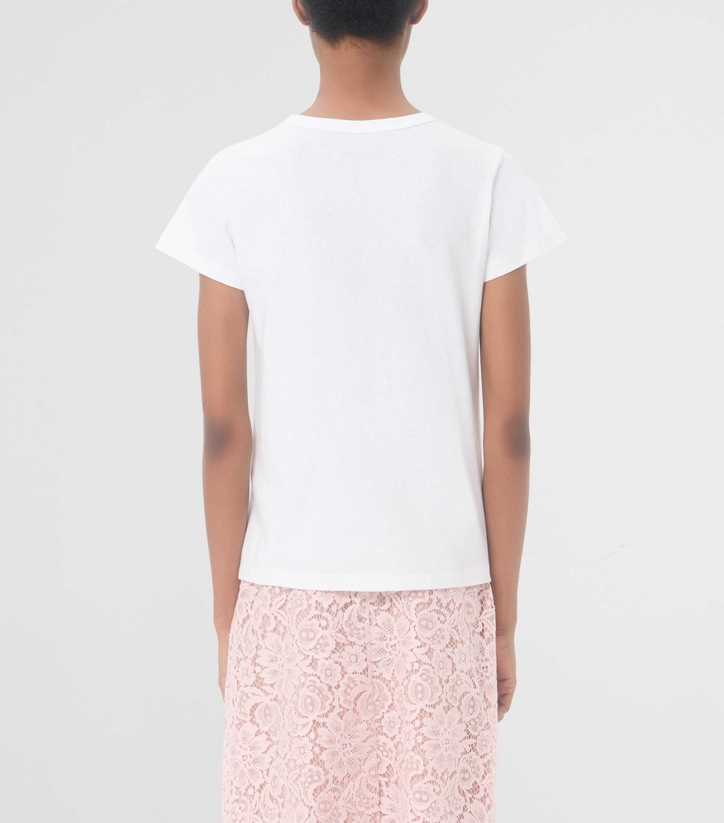 Valentino Womens Cotton Logo T-Shirt Image 5