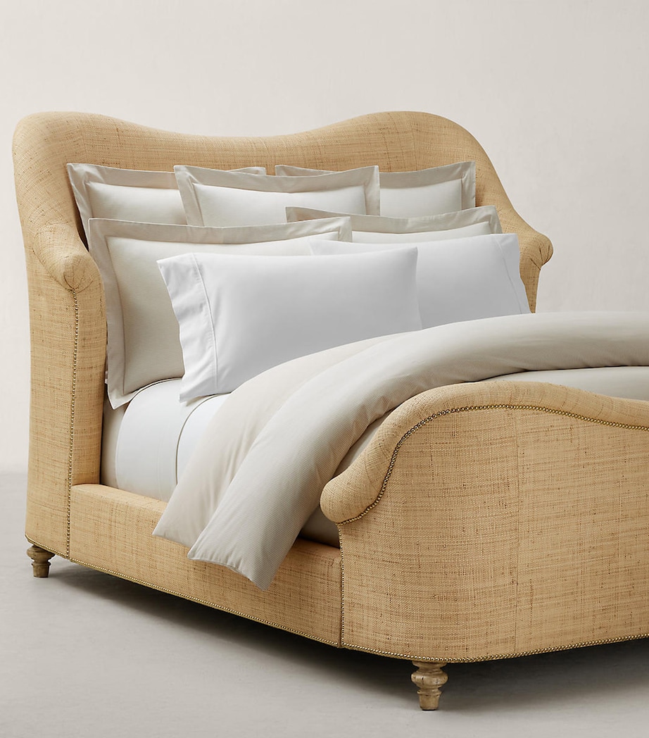Ralph Lauren Home Oxford Double Fitted Sheet (140cm x 200cm) Linen Image 4