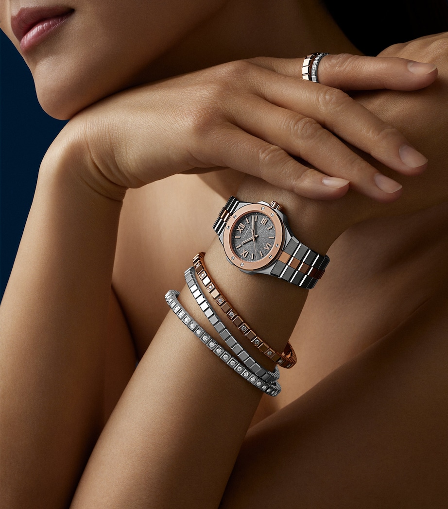 Chopard Rose Gold and Stainless Steel Alpine Eagle Watch 33mm Rose Gold/stainless Image 8