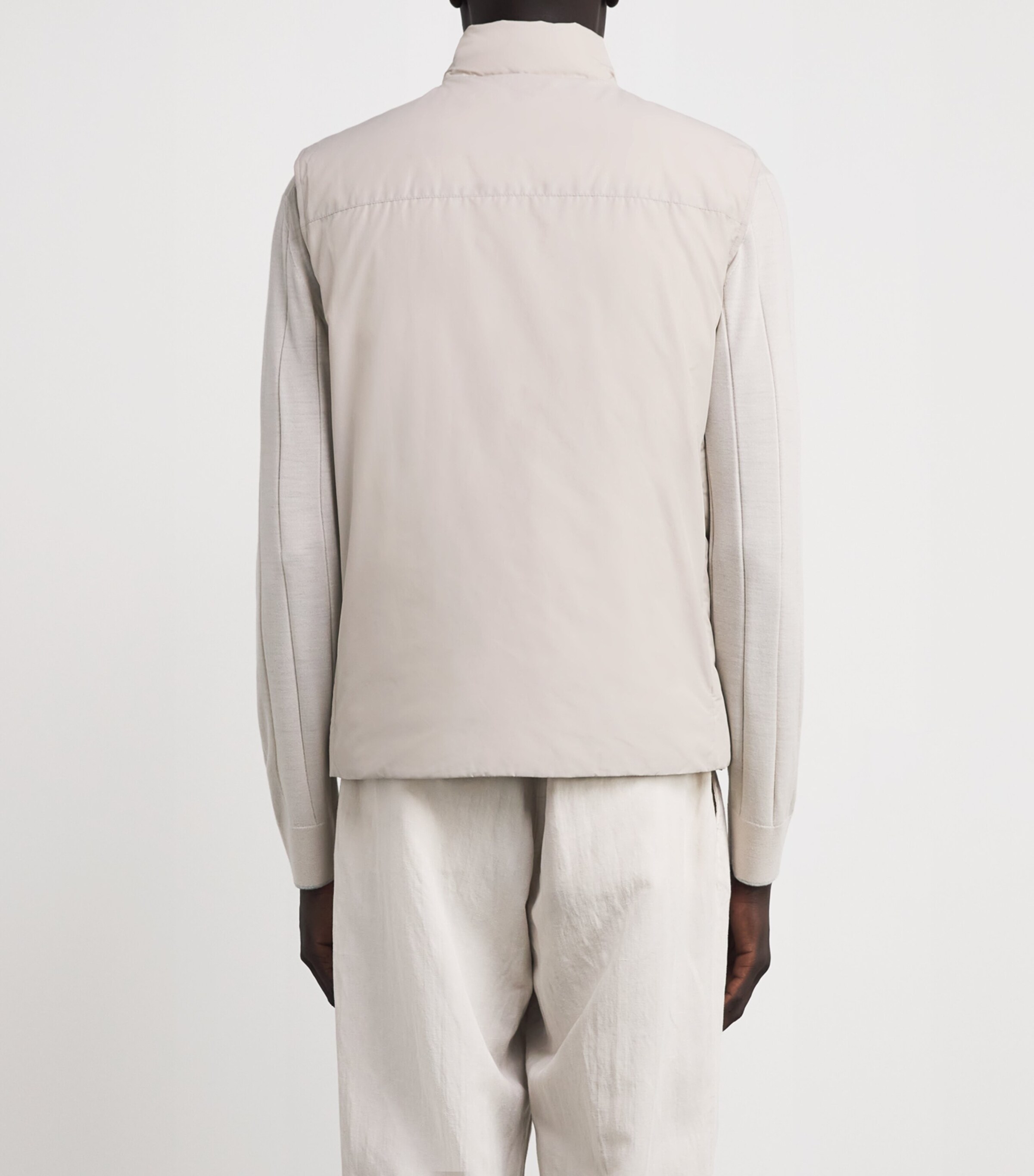 Down Cotton-Nylon Gilet SABBIA Image 4